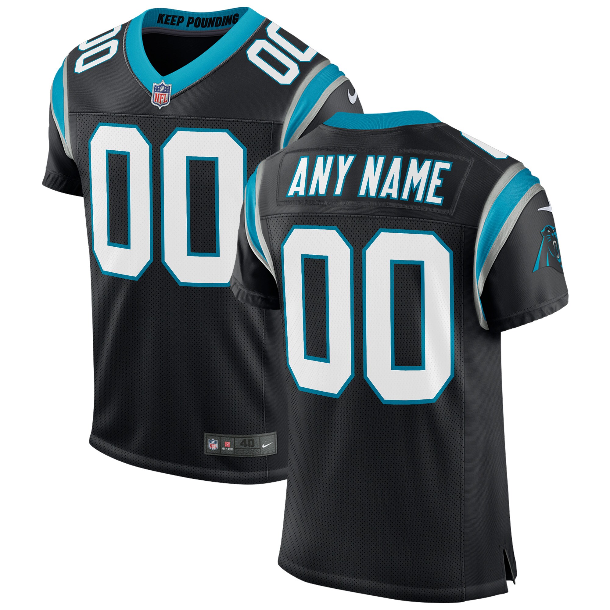Carolina Panthers Classic Custom Elite Jersey - Black cheap jerseys for sale - CheapJerseys.Shop