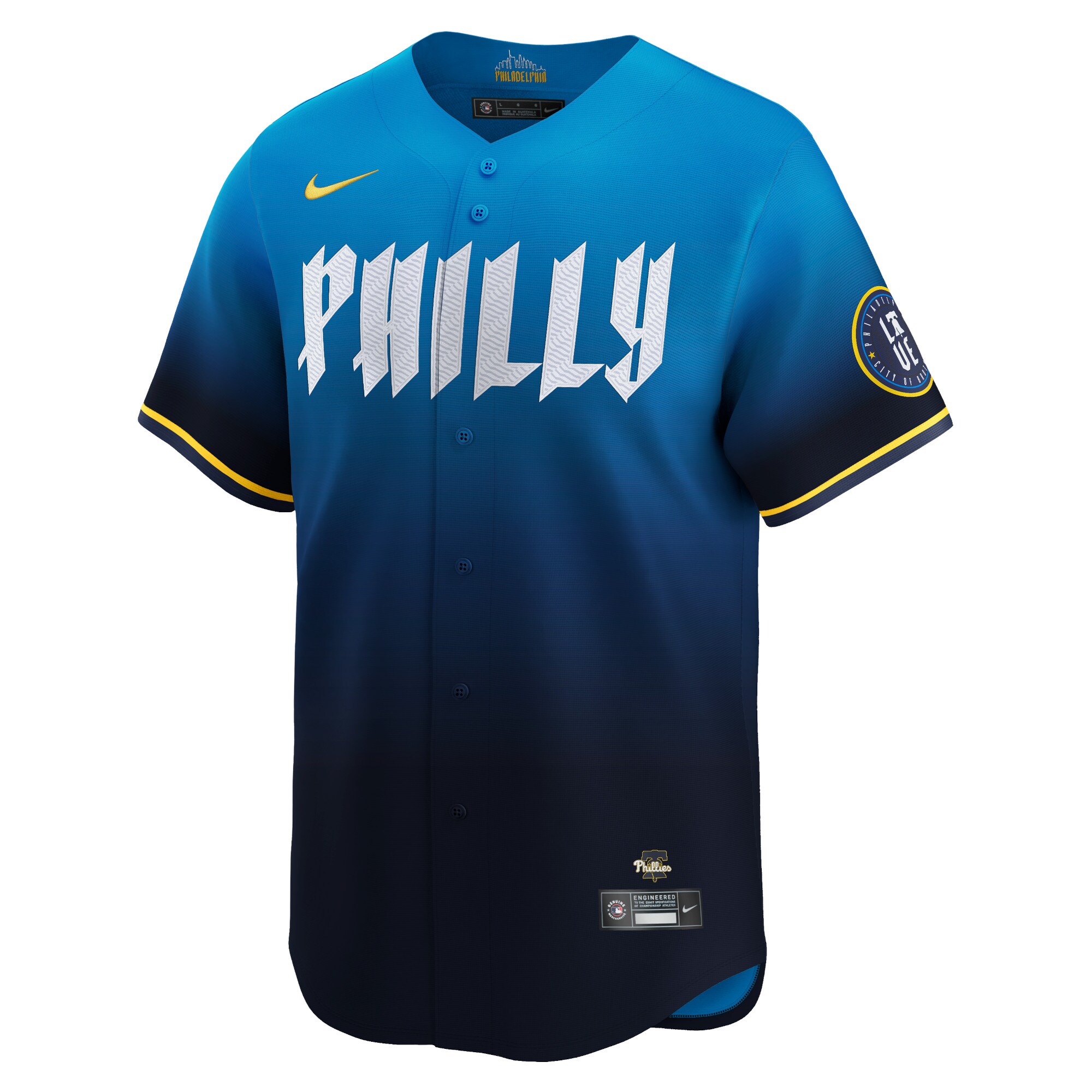 Philadelphia Phillies 2024 City Connect Limited Jersey - Blue cheap jerseys for sale - CheapJerseys.Shop