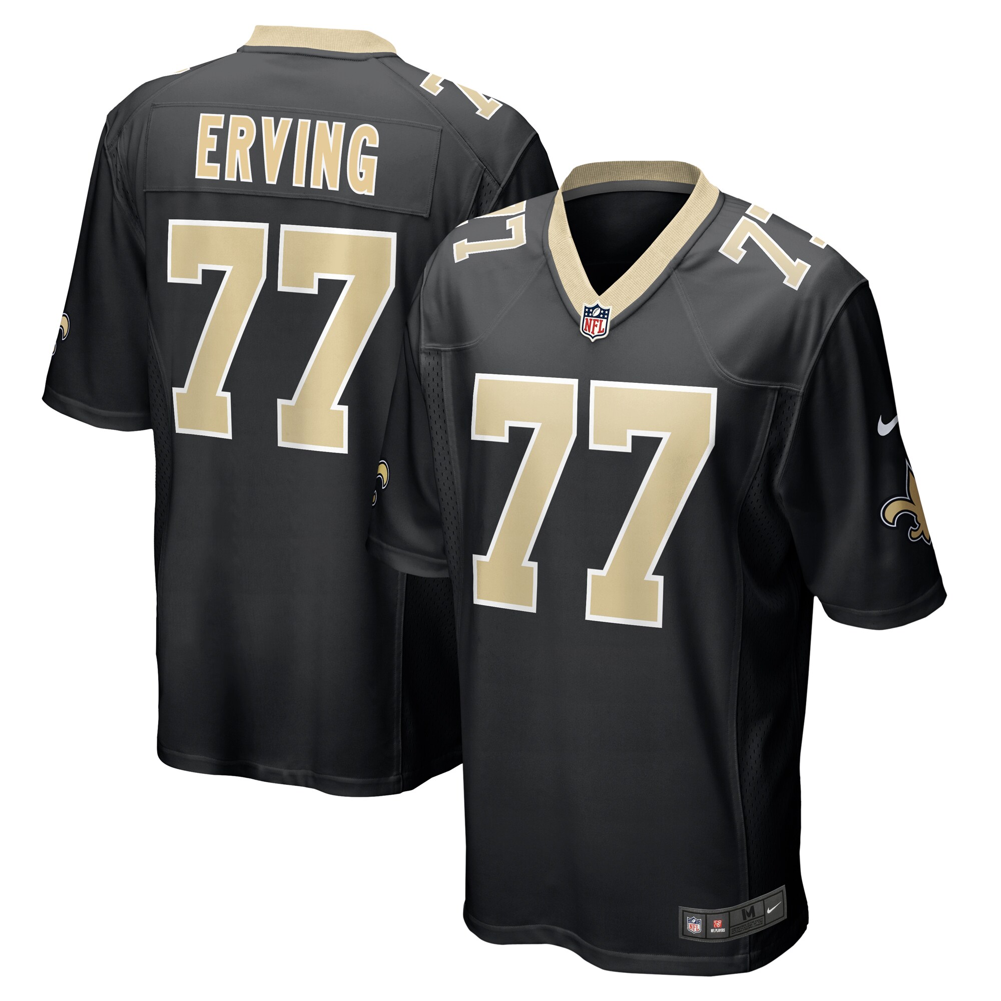 Cameron Erving New Orleans Saints Game Jersey - Black cheap jerseys for sale - CheapJerseys.Shop