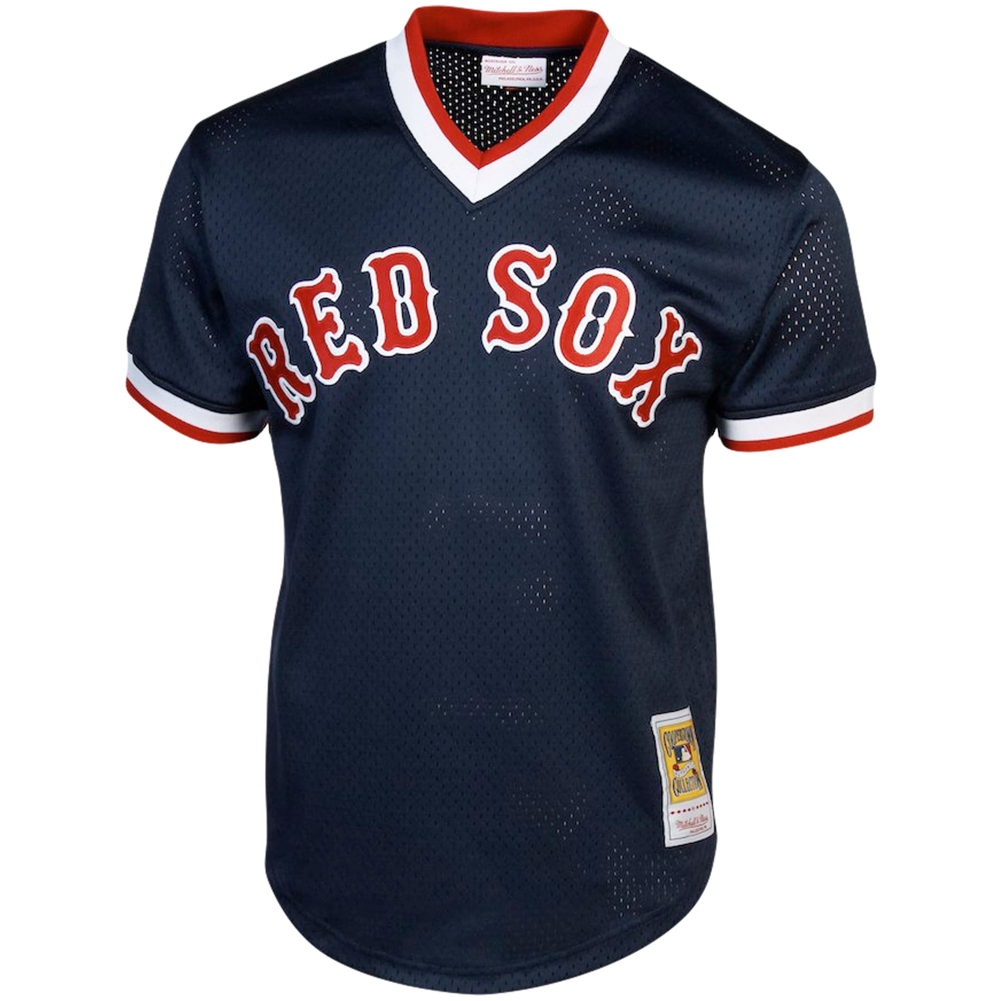 Ted Williams Boston Red Sox Mitchell & Ness Cooperstown Collection Big & Tall Mesh Batting Practice Jersey - Navy cheap jerseys for sale - CheapJerseys.Shop