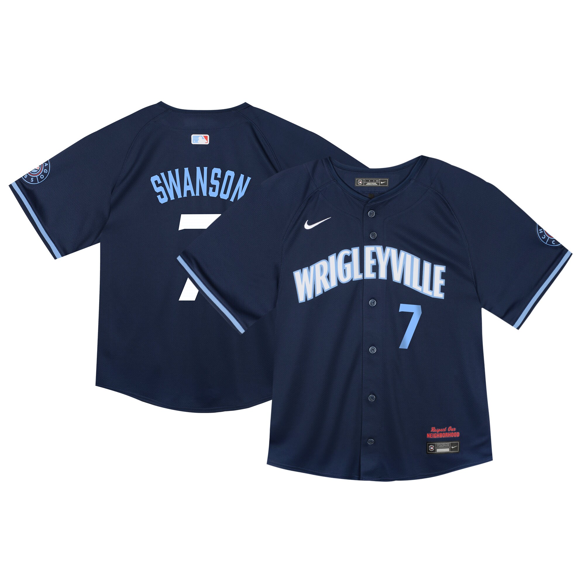 Dansby Swanson Chicago Cubs Toddler City Connect Limited Player Jersey - Navy cheap jerseys for sale - CheapJerseys.Shop