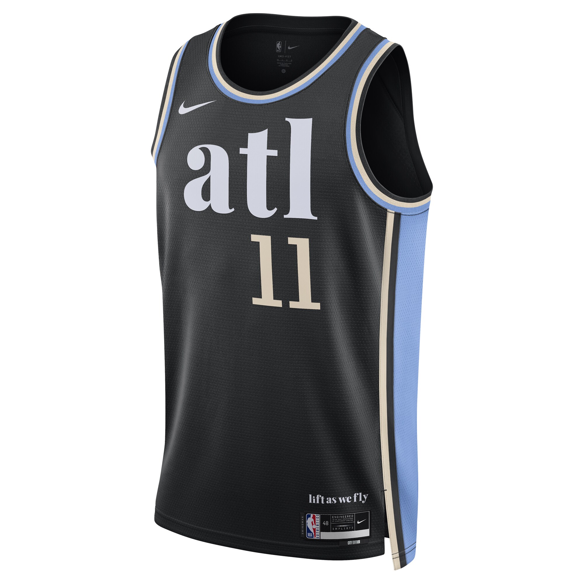 Trae Young Atlanta Hawks Unisex 2023\/24 Swingman Jersey - Black - City Edition cheap jerseys for sale - CheapJerseys.Shop