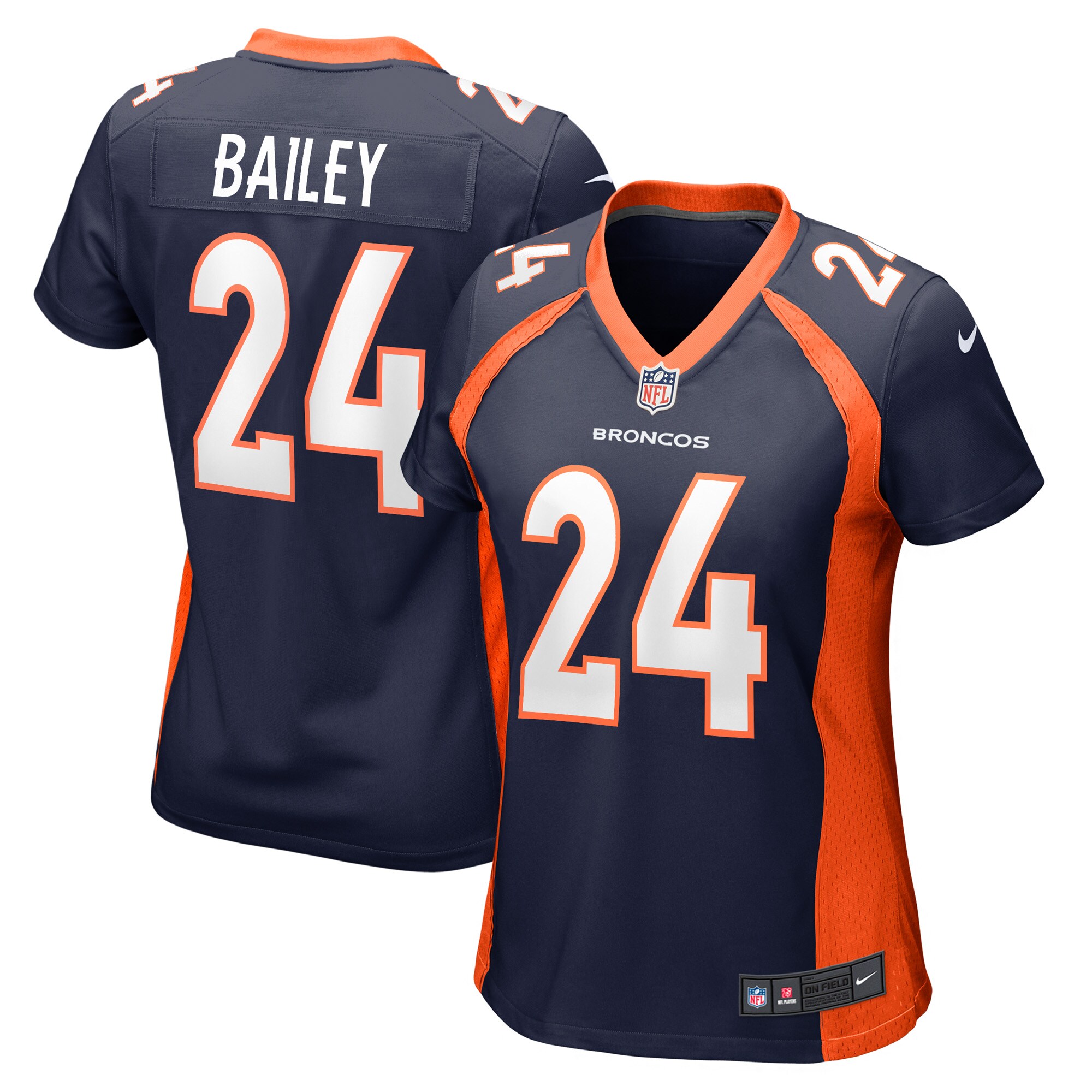 Champ Bailey Denver Broncos Women's Retired Player Jersey - Navy cheap jerseys for sale - CheapJerseys.Shop