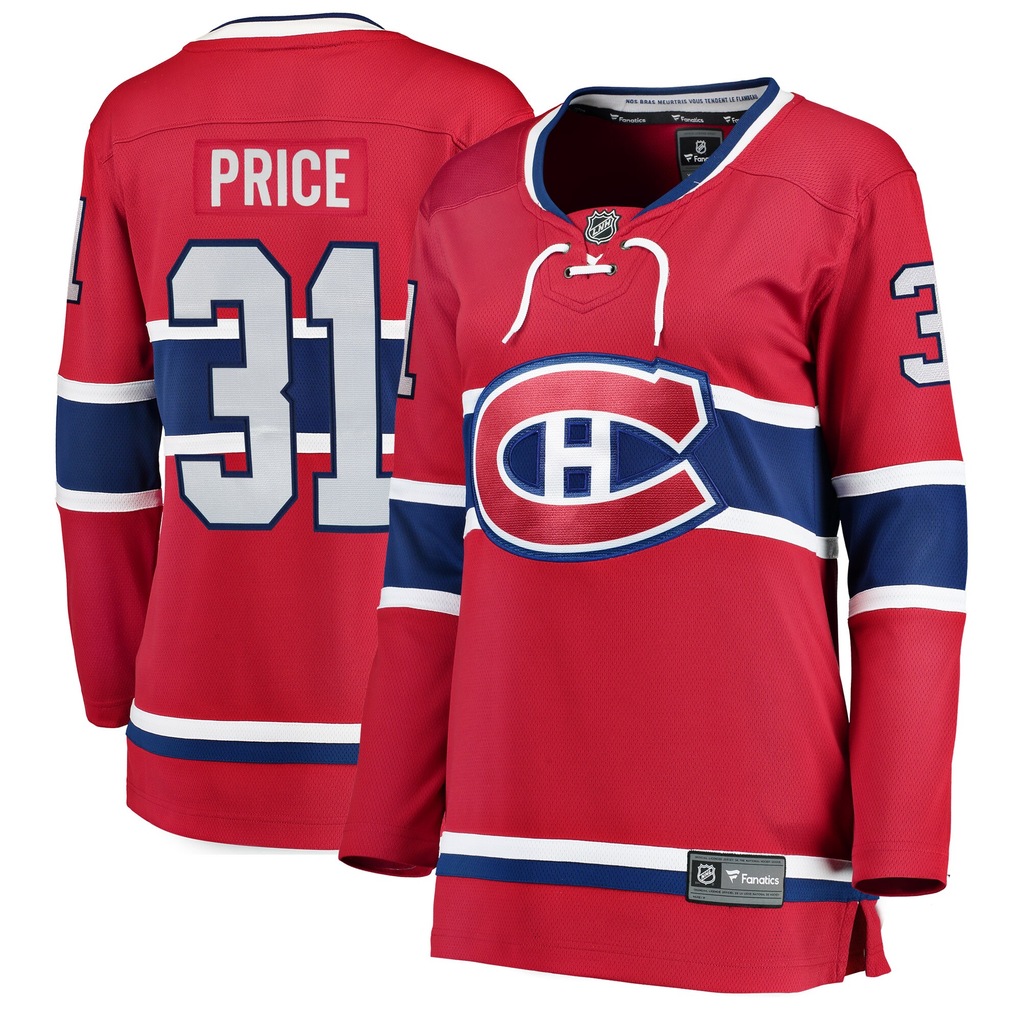 Carey Price Montreal Canadiens Fanatics Women's Home Breakaway Player Jersey - Red cheap jerseys for sale - CheapJerseys.Shop