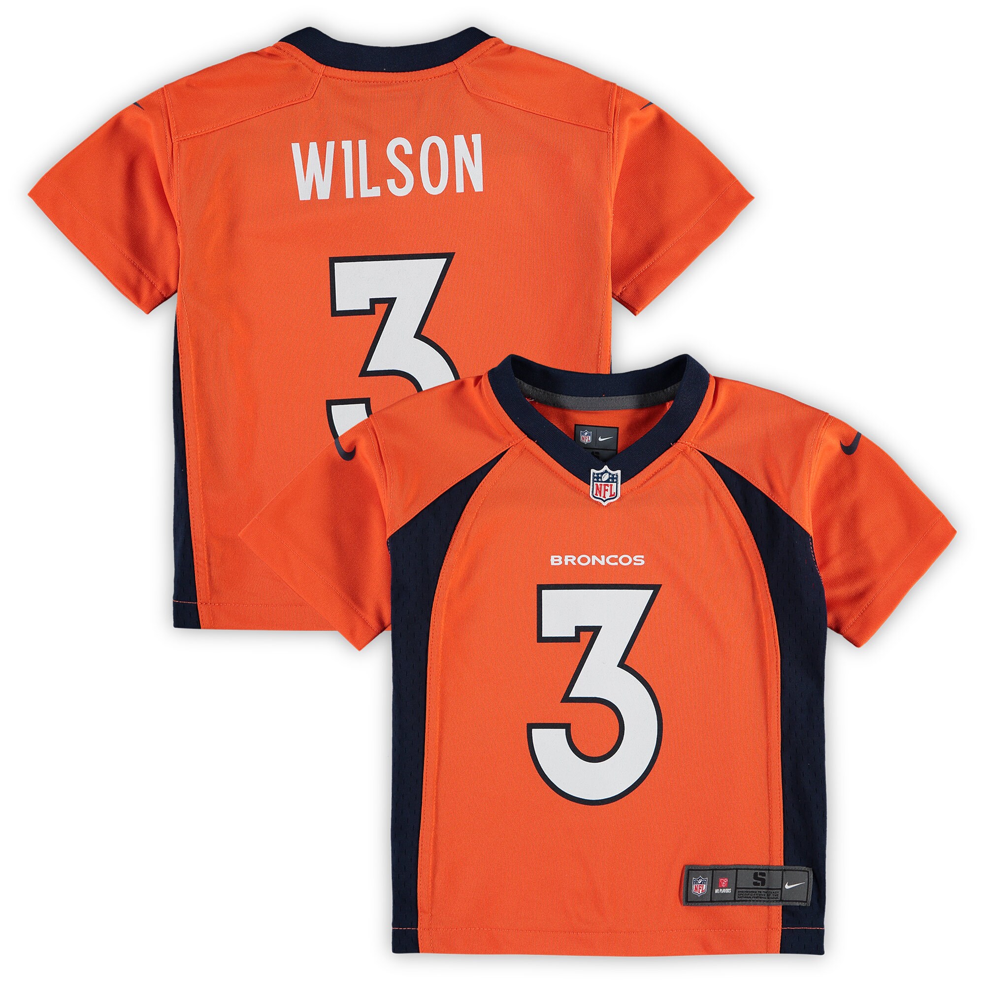 Russell Wilson Denver Broncos Preschool Game Jersey - Orange cheap jerseys for sale - CheapJerseys.Shop