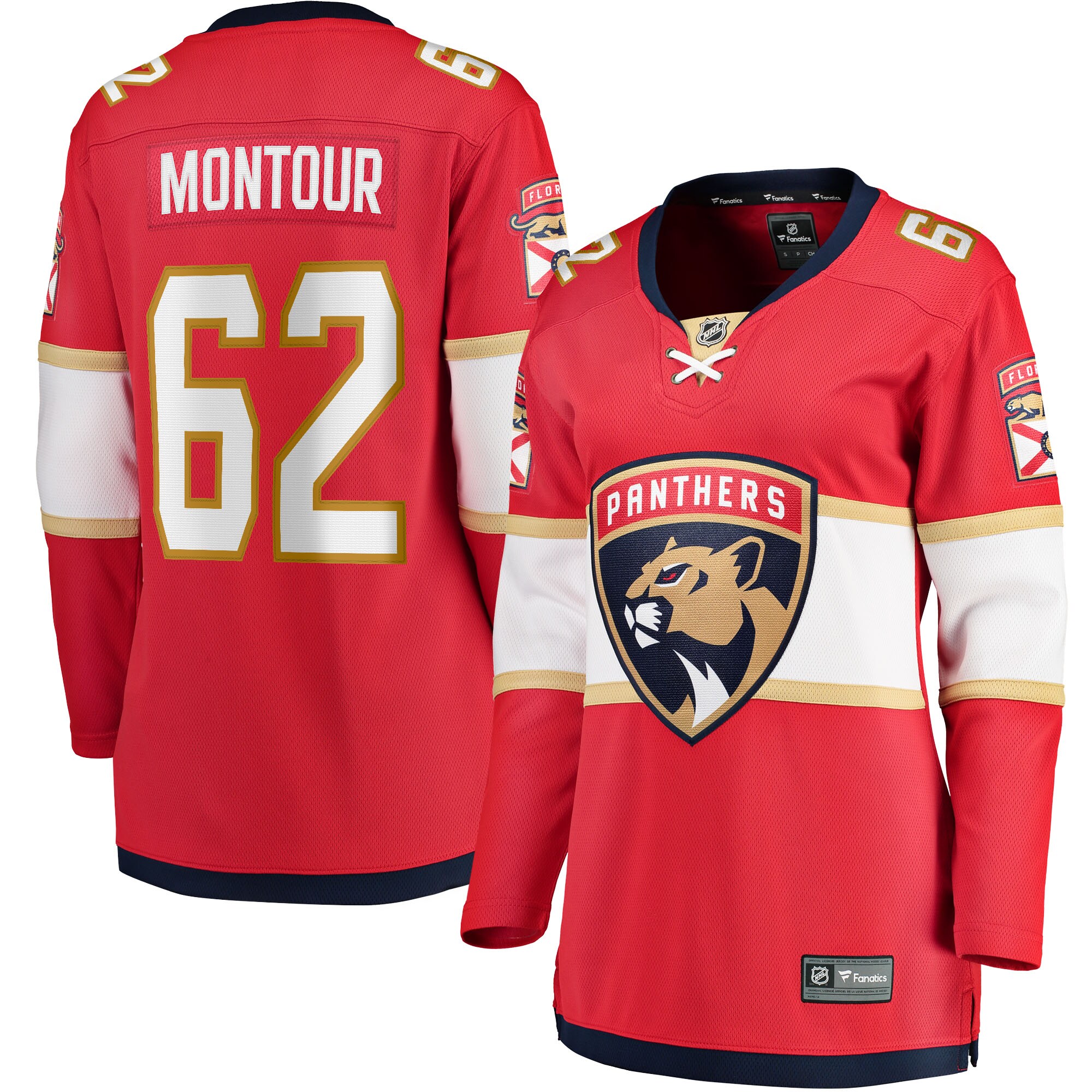 Brandon Montour Florida Panthers Fanatics Women's Home Breakaway Player Jersey - Red cheap jerseys for sale - CheapJerseys.Shop