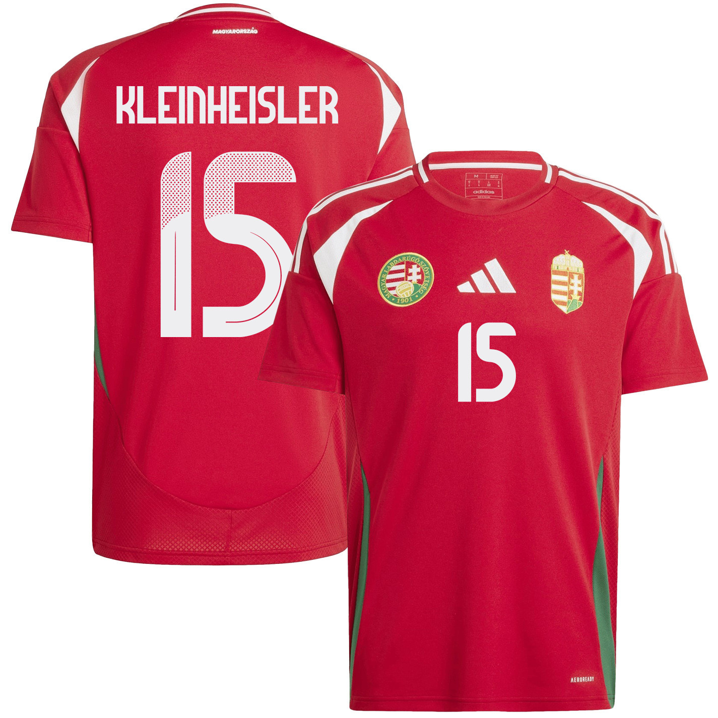 László Kleinheisler 15 Hungary National Team 2024/25 Home Men Jersey - Red cheap jerseys for sale - CheapJerseys.Shop