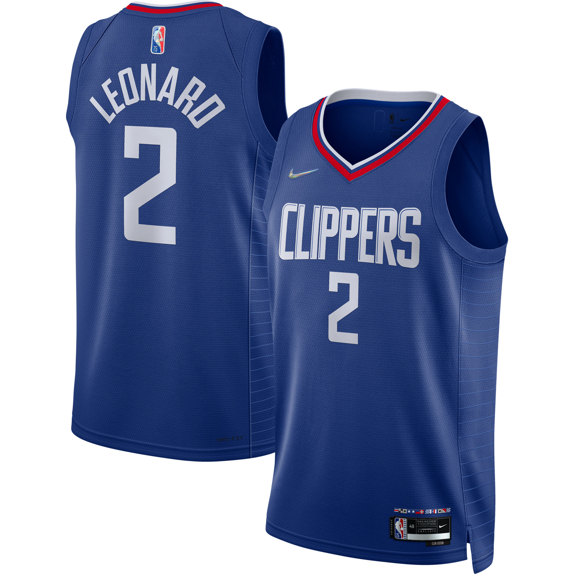 Kawhi Leonard LA Clippers 2021\/22 Diamond Swingman Jersey - Icon Edition - Royal cheap jerseys for sale - CheapJerseys.Shop