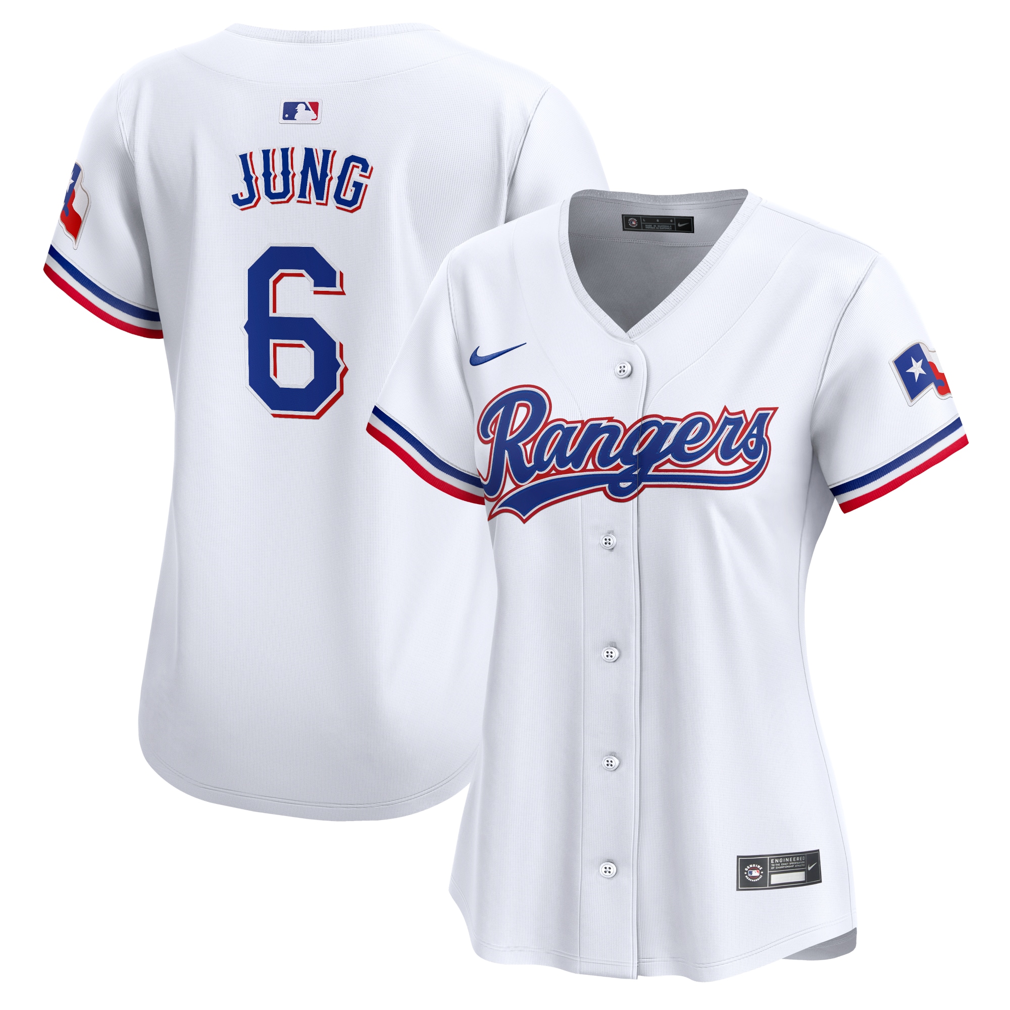 Josh Jung Texas Rangers Women's Home Limited Player Jersey - White cheap jerseys for sale - CheapJerseys.Shop