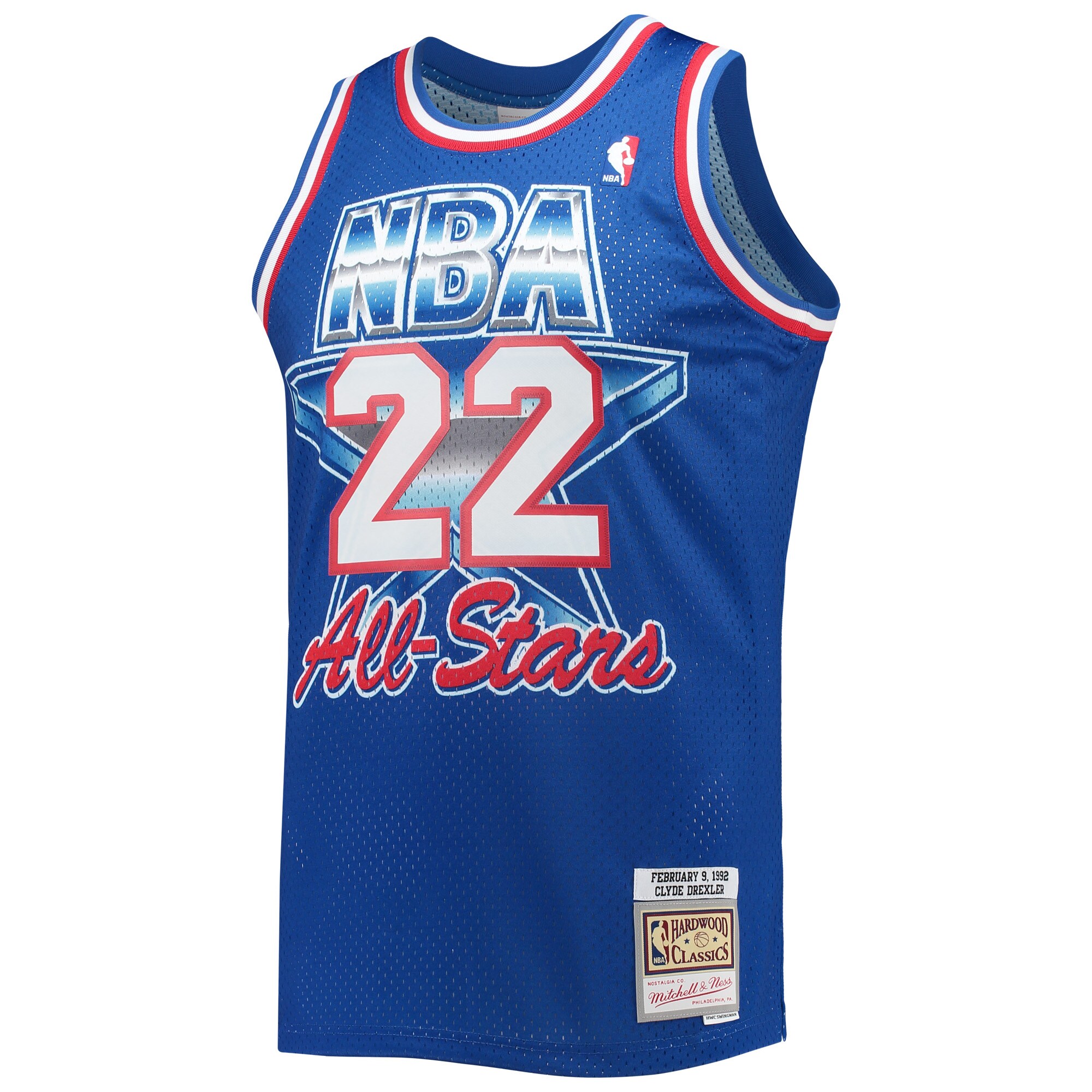 Clyde Drexler Western Conference Mitchell & Ness Hardwood Classics 1992 All-Star Game Swingman Jersey - Royal cheap jerseys for sale - CheapJerseys.Shop