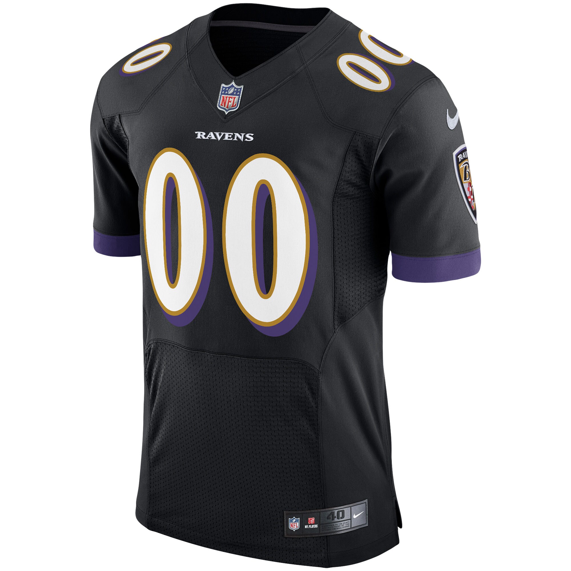 Baltimore Ravens Speed Machine Elite Custom Jersey - Black cheap jerseys for sale - CheapJerseys.Shop