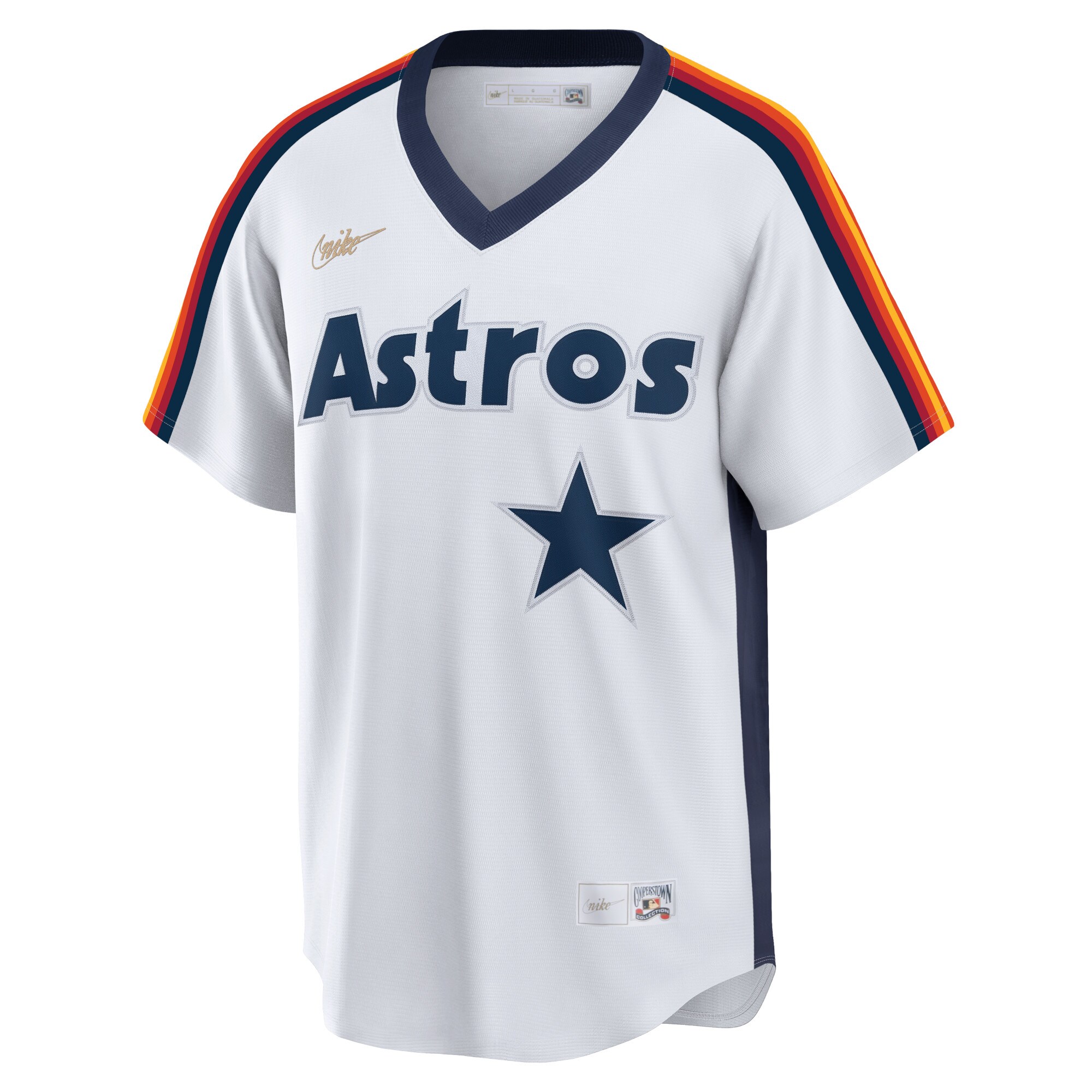 Jeff Bagwell Houston Astros Home Cooperstown Collection Logo Player Jersey - White cheap jerseys for sale - CheapJerseys.Shop