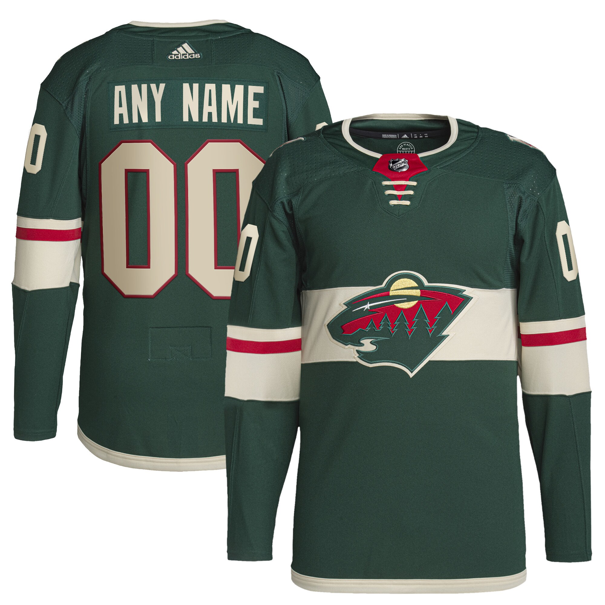 Minnesota Wild Home Primegreen Authentic Custom Jersey - Green cheap jerseys for sale - CheapJerseys.Shop