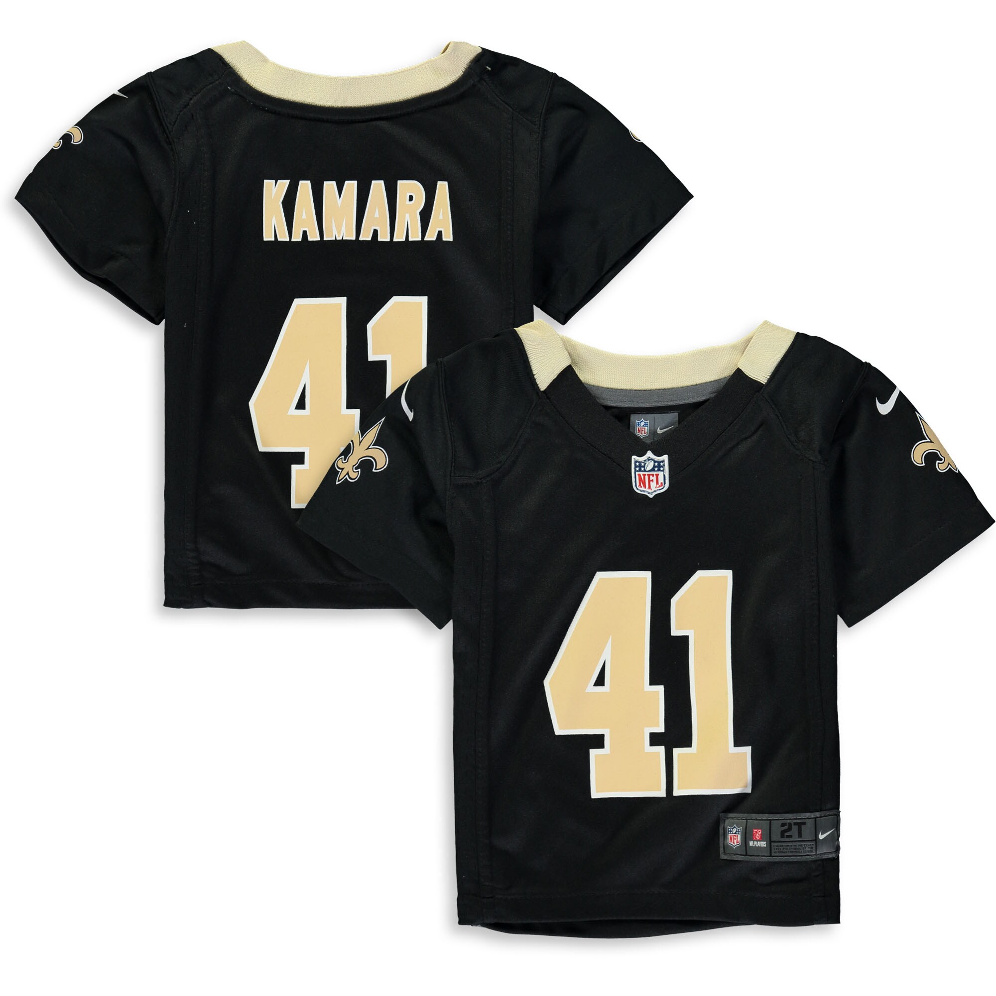 Alvin Kamara New Orleans Saints Toddler Game Jersey - Black cheap jerseys for sale - CheapJerseys.Shop