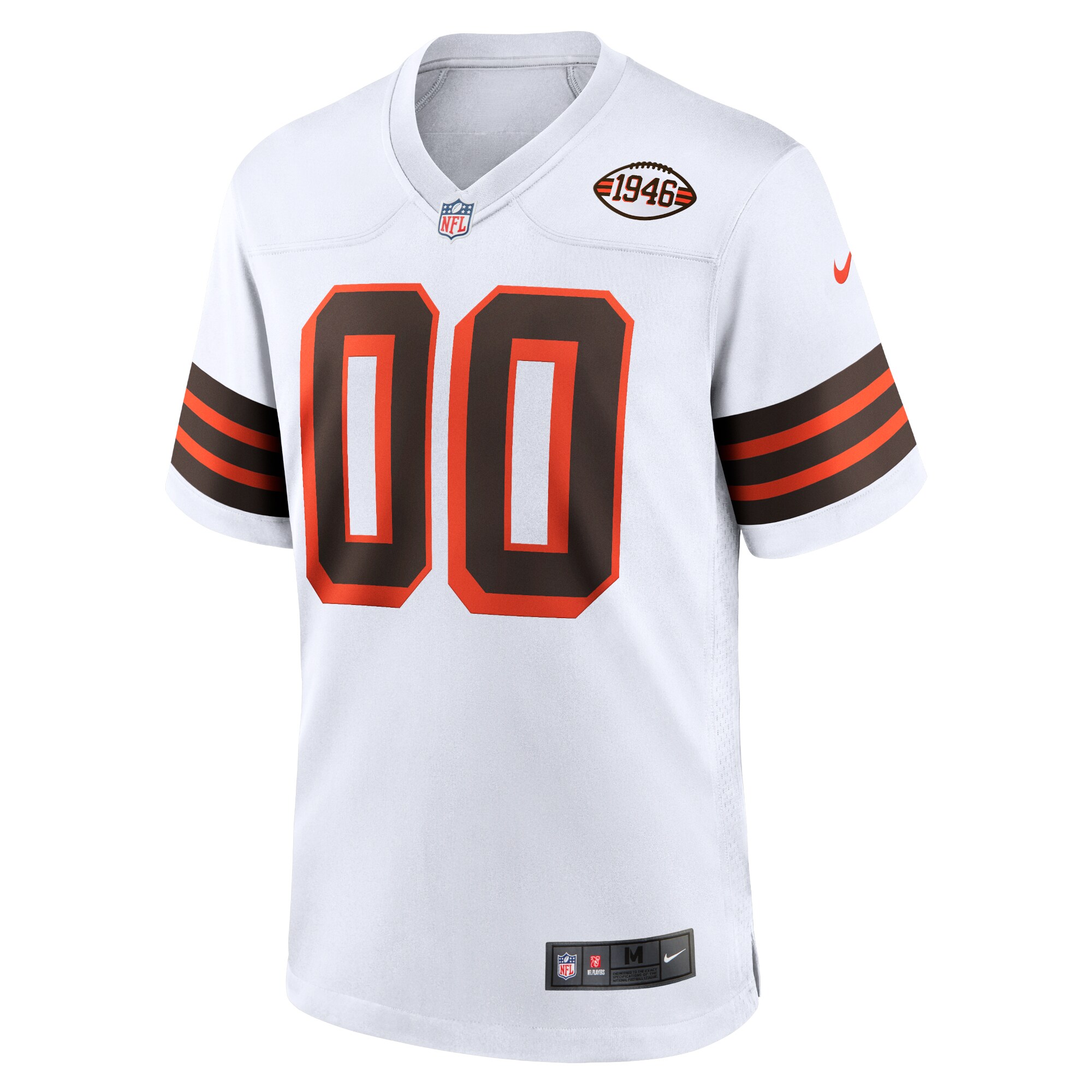 Cleveland Browns 1946 Collection Alternate Custom Jersey - White cheap jerseys for sale - CheapJerseys.Shop