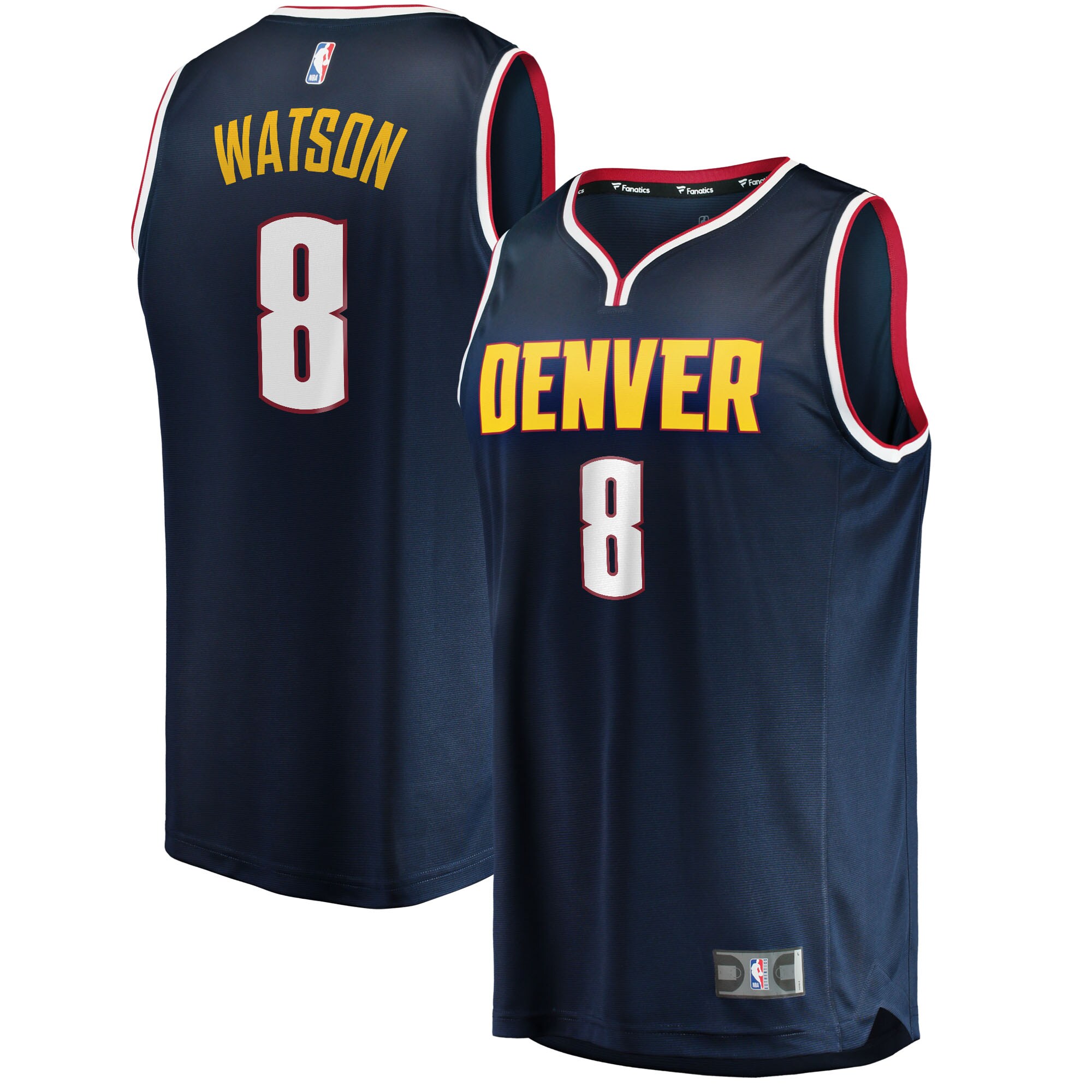 Peyton Watson Denver Nuggets Fanatics 2022 Draft First Round Pick Fast Break Replica Player Jersey - Icon Edition - Navy cheap jerseys for sale - CheapJerseys.Shop