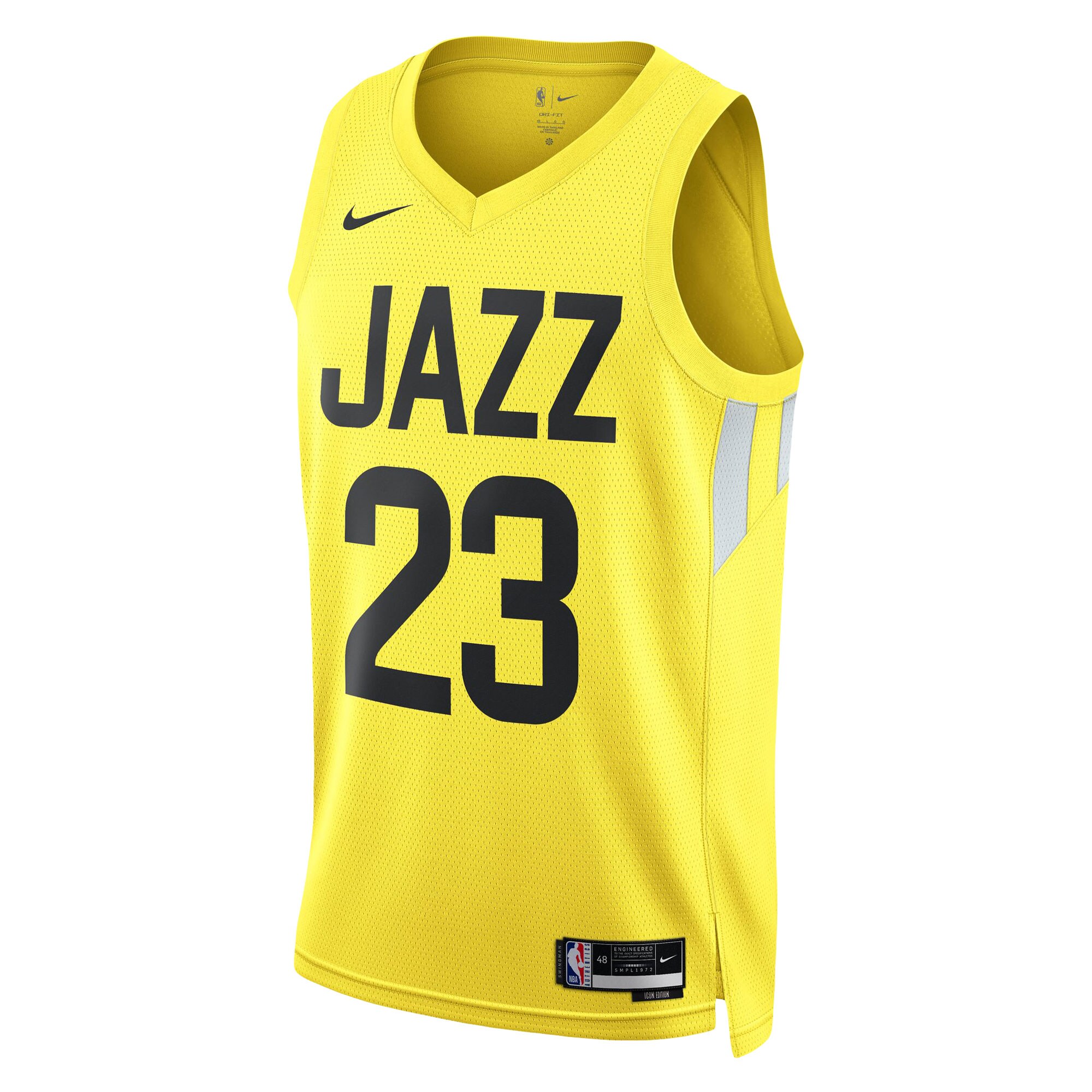 Lauri Markkanen Utah Jazz Unisex Swingman Jersey - Icon Edition - Gold cheap jerseys for sale - CheapJerseys.Shop