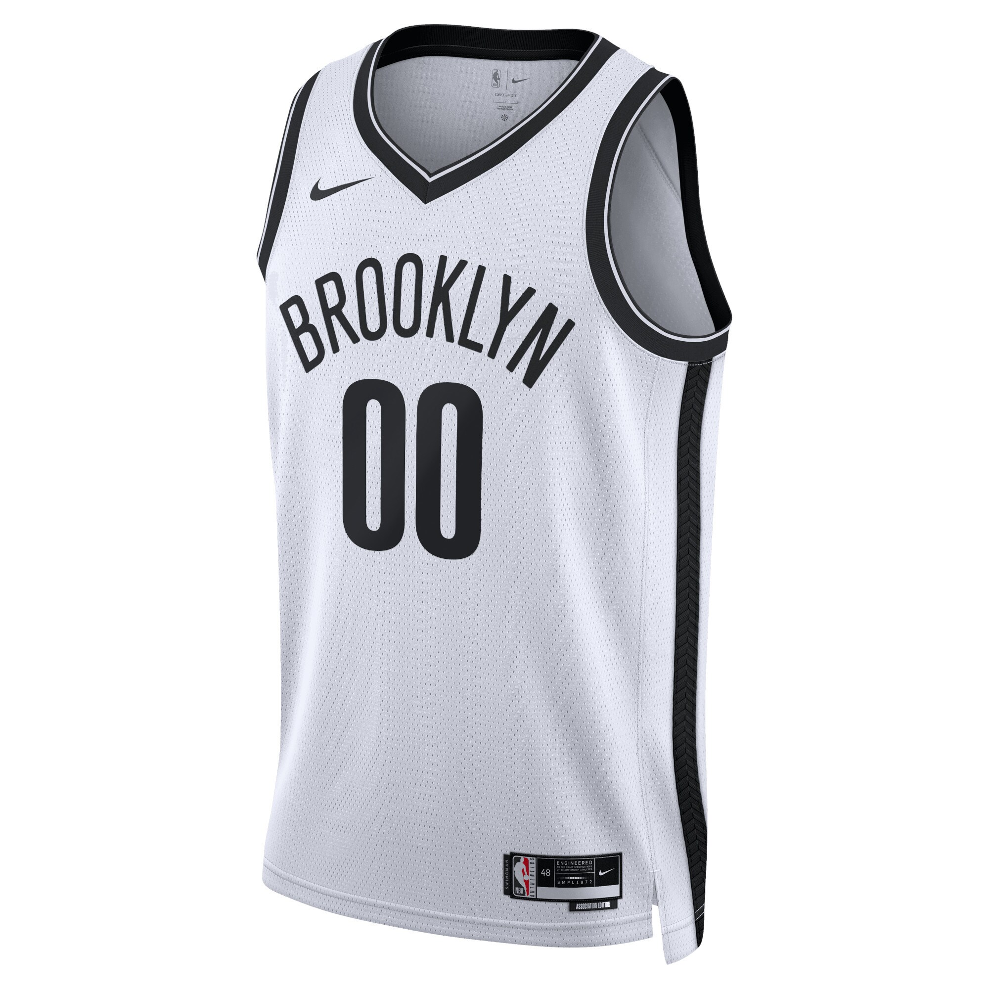 Brooklyn Nets Unisex Swingman Custom Jersey White - Association Edition cheap jerseys for sale - CheapJerseys.Shop