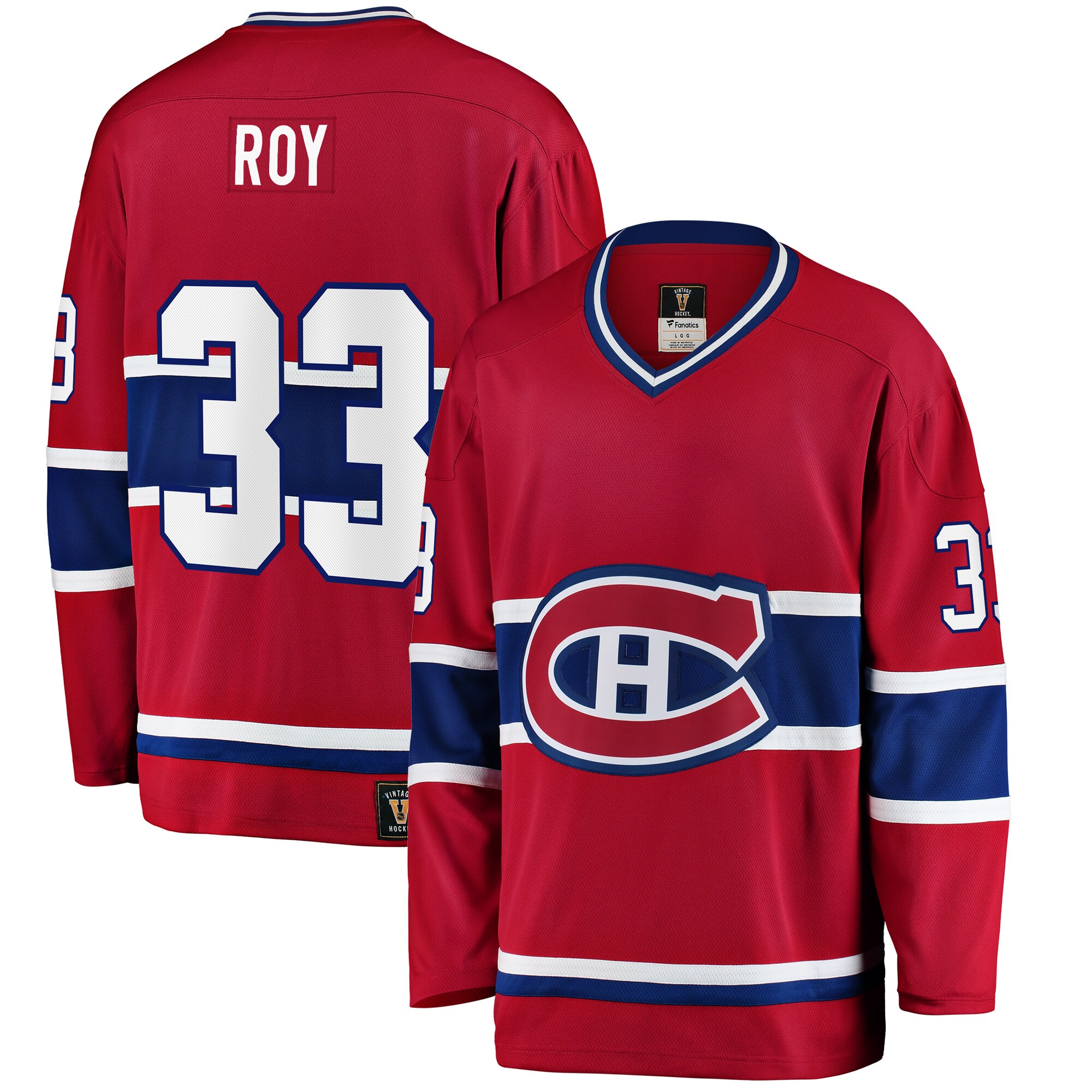Patrick Roy Montreal Canadiens Fanatics Premier Breakaway Retired Player Jersey - Red cheap jerseys for sale - CheapJerseys.Shop