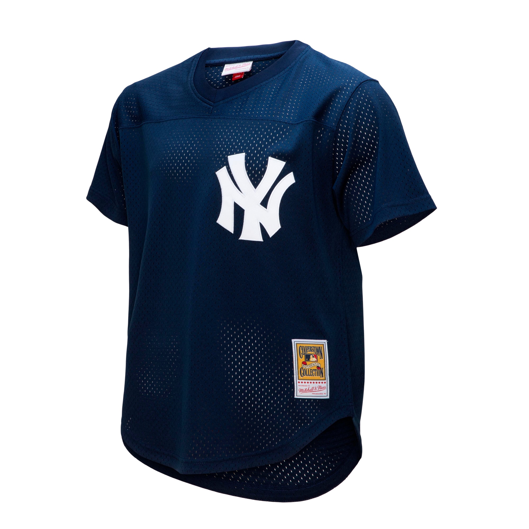 Rickey Henderson New York Yankees Mitchell & Ness Cooperstown Collection Mesh Batting Practice Button-Up Jersey - Navy cheap jerseys for sale - CheapJerseys.Shop