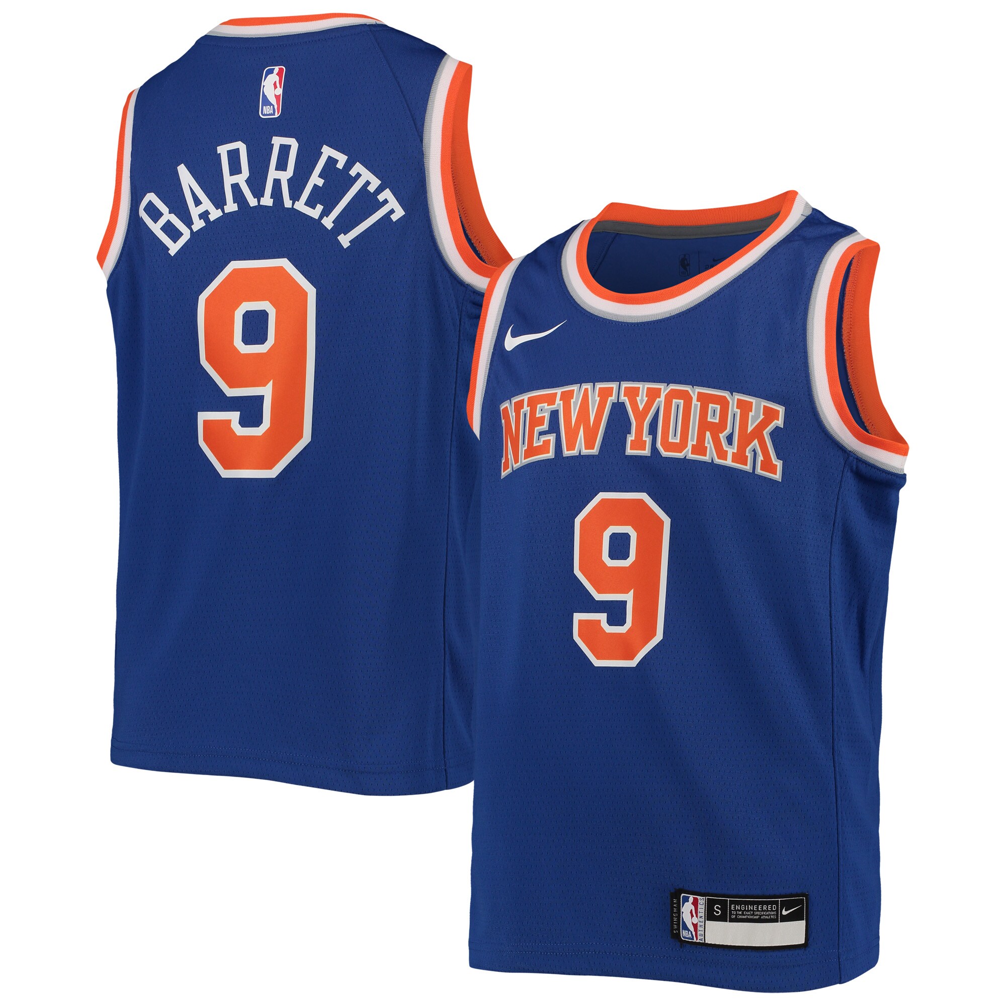 RJ Barrett New York Knicks Youth Swingman Jersey - Icon Edition - Royal cheap jerseys for sale - CheapJerseys.Shop