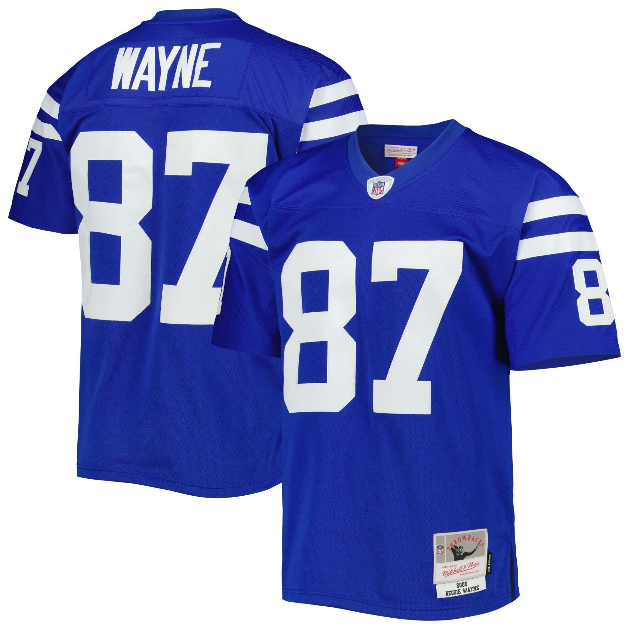 Reggie Wayne Indianapolis Colts Mitchell & Ness Legacy Replica Jersey - Royal cheap jerseys for sale - CheapJerseys.Shop