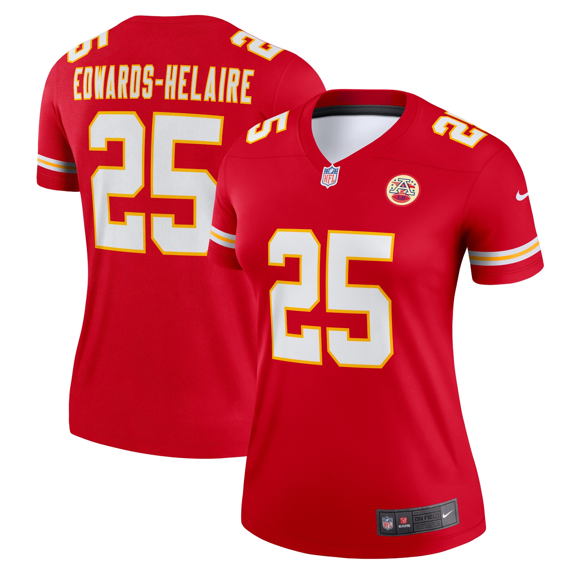 Clyde Edwards-Helaire Kansas City Chiefs Women's Legend Jersey - Red cheap jerseys for sale - CheapJerseys.Shop