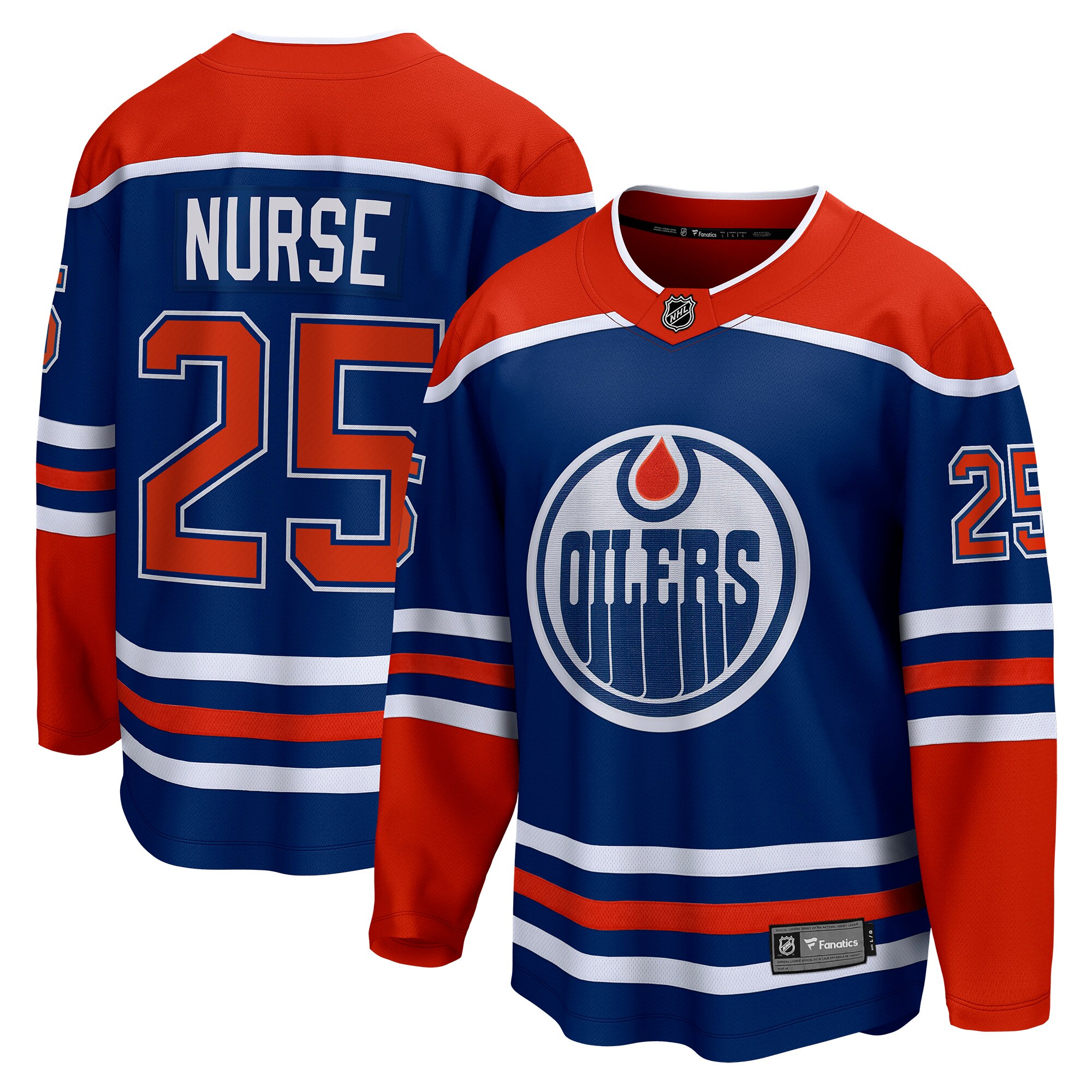 Darnell Nurse Edmonton Oilers Fanatics Home Breakaway Player Jersey - Royal cheap jerseys for sale - CheapJerseys.Shop