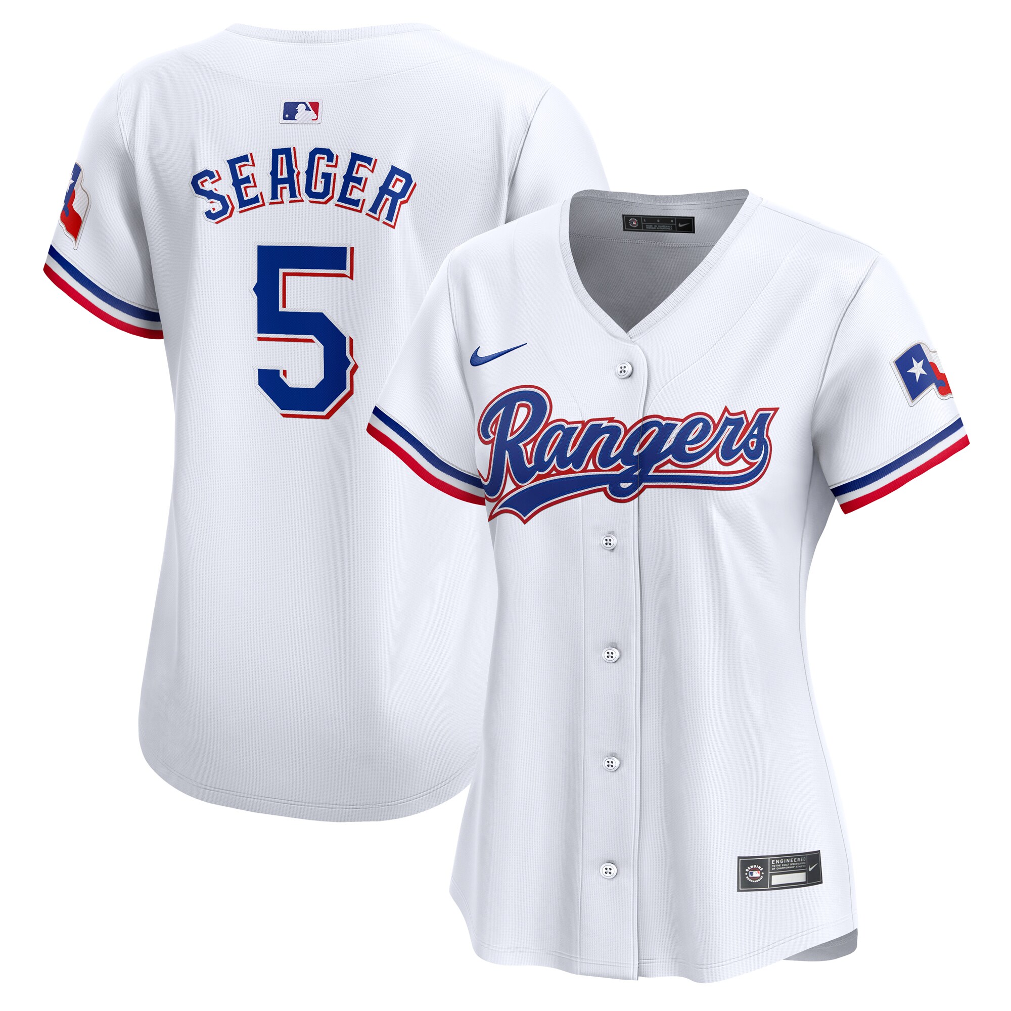 Corey Seager Texas Rangers Women's Home Limited Player Jersey - White cheap jerseys for sale - CheapJerseys.Shop