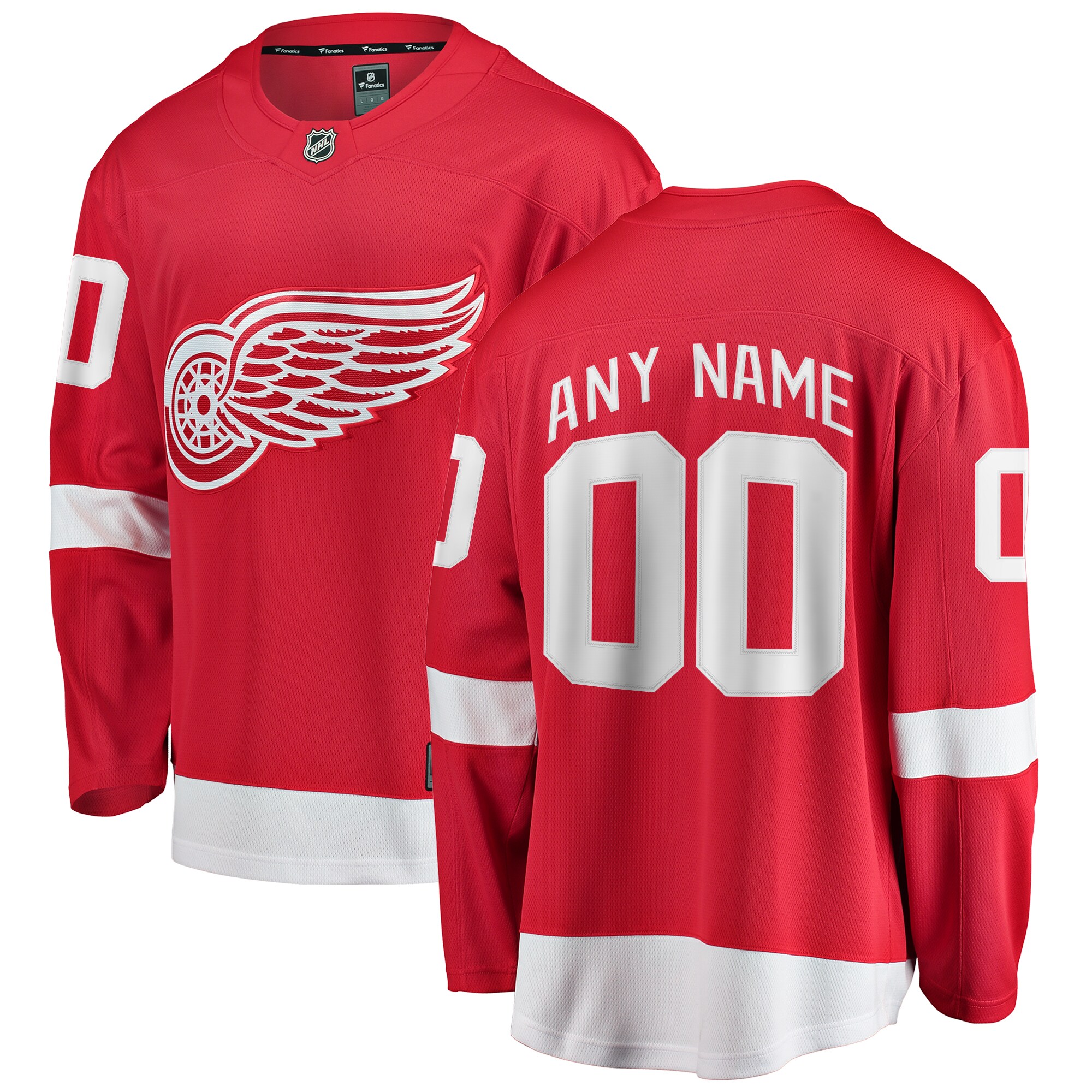 Detroit Red Wings Fanatics Home Breakaway Custom Jersey - Red cheap jerseys for sale - CheapJerseys.Shop