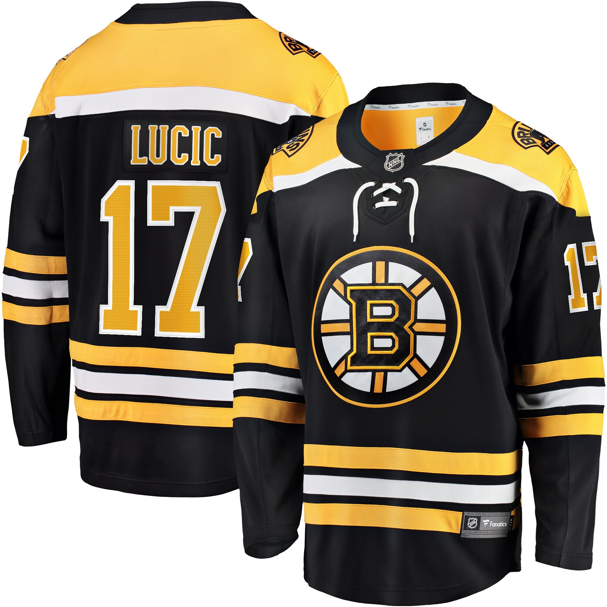 Milan Lucic Boston Bruins Fanatics Home Breakaway Jersey - Black cheap jerseys for sale - CheapJerseys.Shop