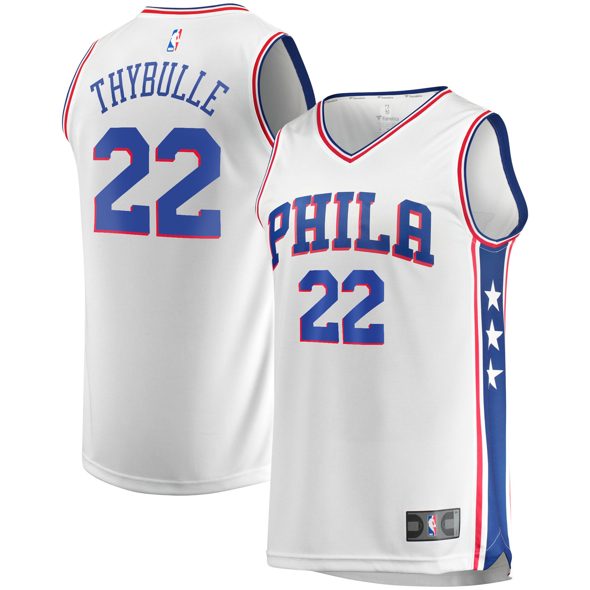 Matisse Thybulle Philadelphia 76ers Fanatics Fast Break Replica Jersey - Association Edition - White cheap jerseys for sale - CheapJerseys.Shop