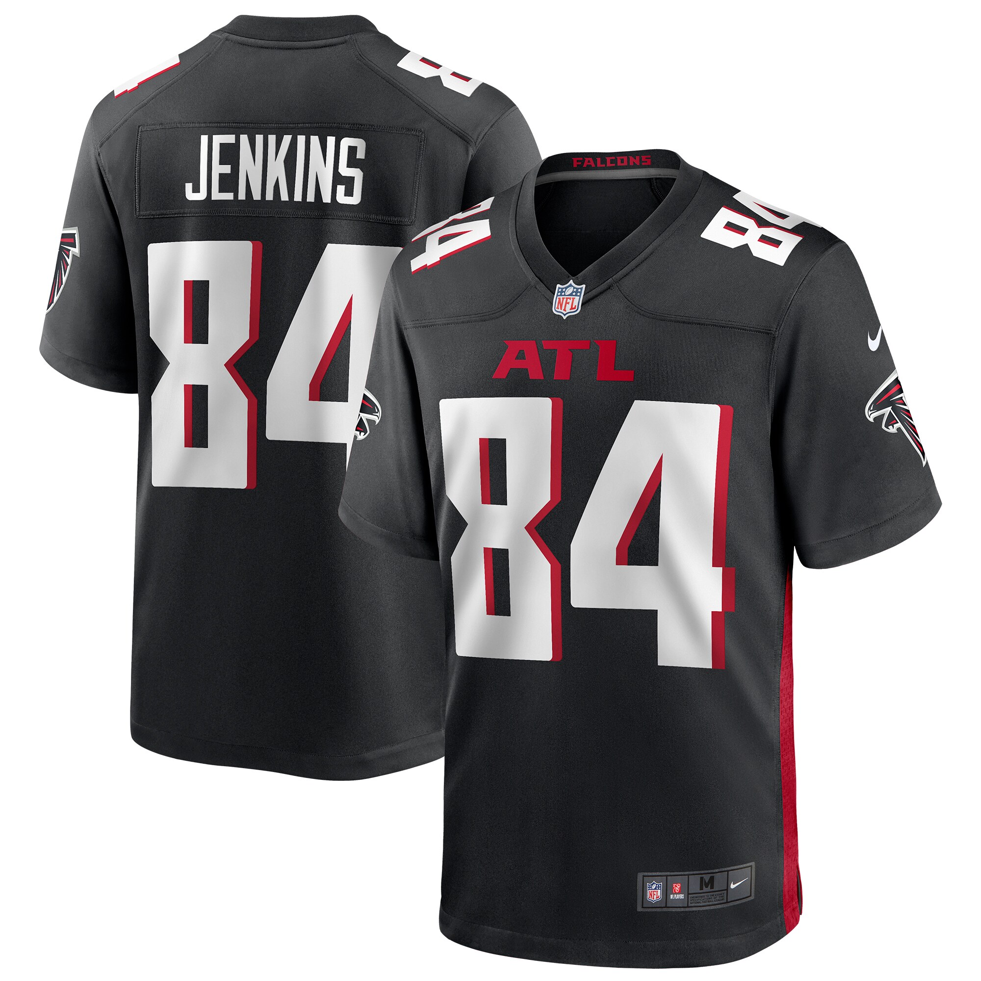 Alfred Jenkins Atlanta Falcons Game Retired Player Jersey - Black cheap jerseys for sale - CheapJerseys.Shop