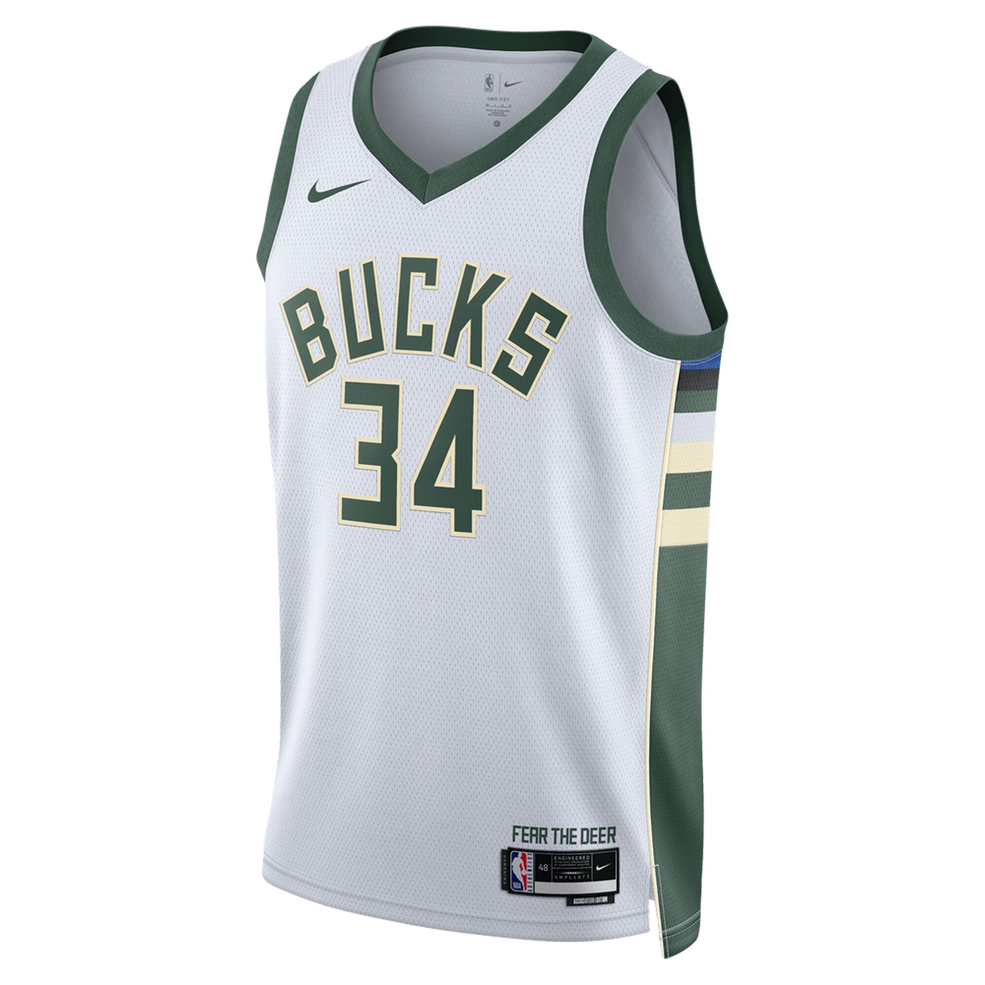 Giannis Antetokounmpo Milwaukee Bucks Unisex Swingman Jersey - Association Edition - White cheap jerseys for sale - CheapJerseys.Shop