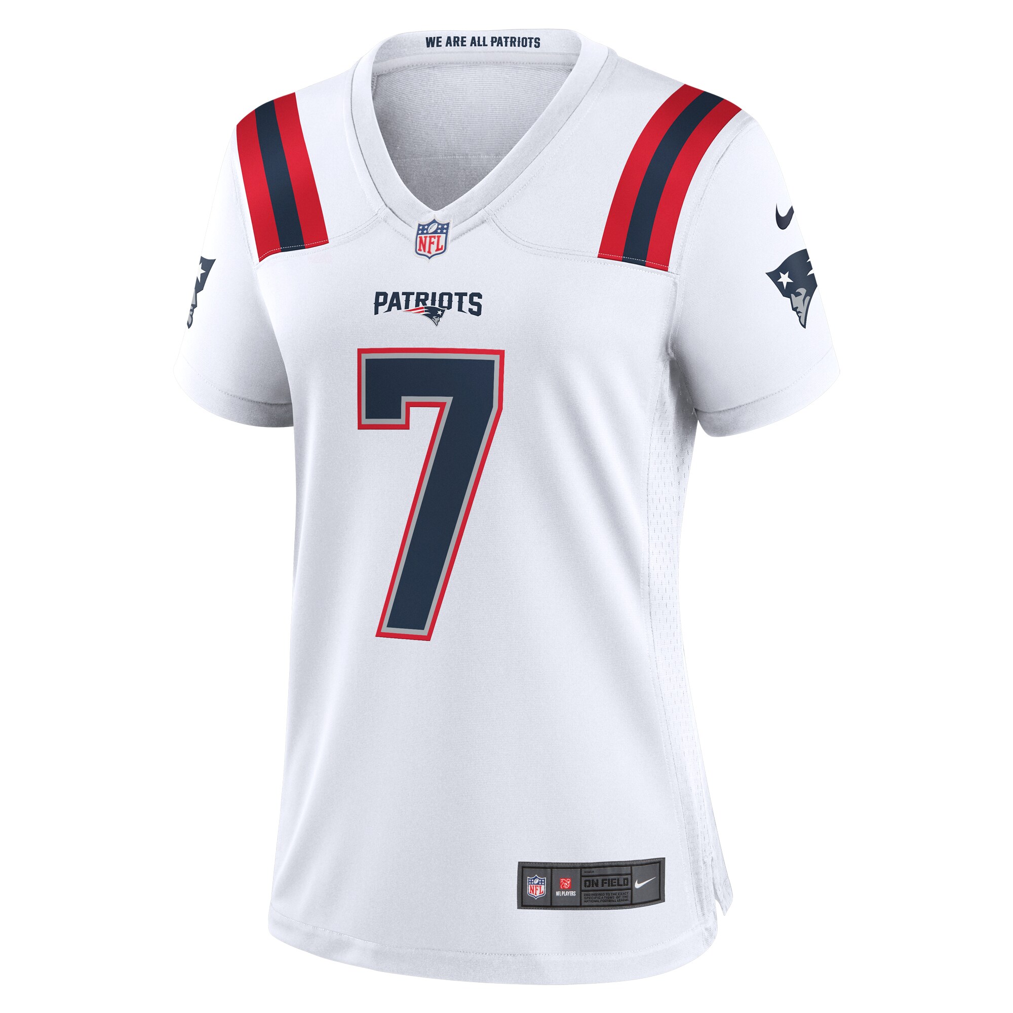 JuJu Smith-Schuster New England Patriots Women's Game Player Jersey - White cheap jerseys for sale - CheapJerseys.Shop
