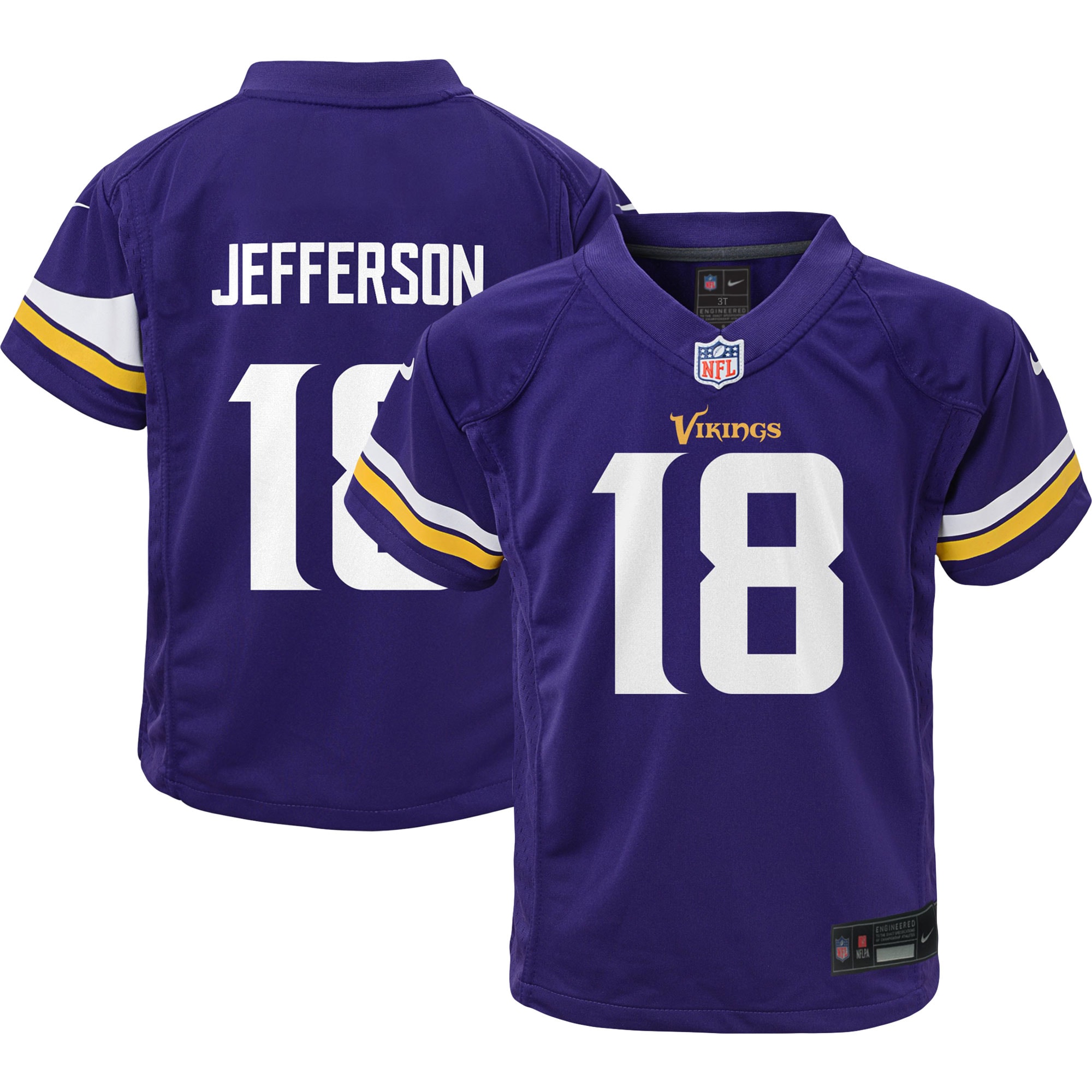 Justin Jefferson Minnesota Vikings Toddler Game Jersey - Purple cheap jerseys for sale - CheapJerseys.Shop
