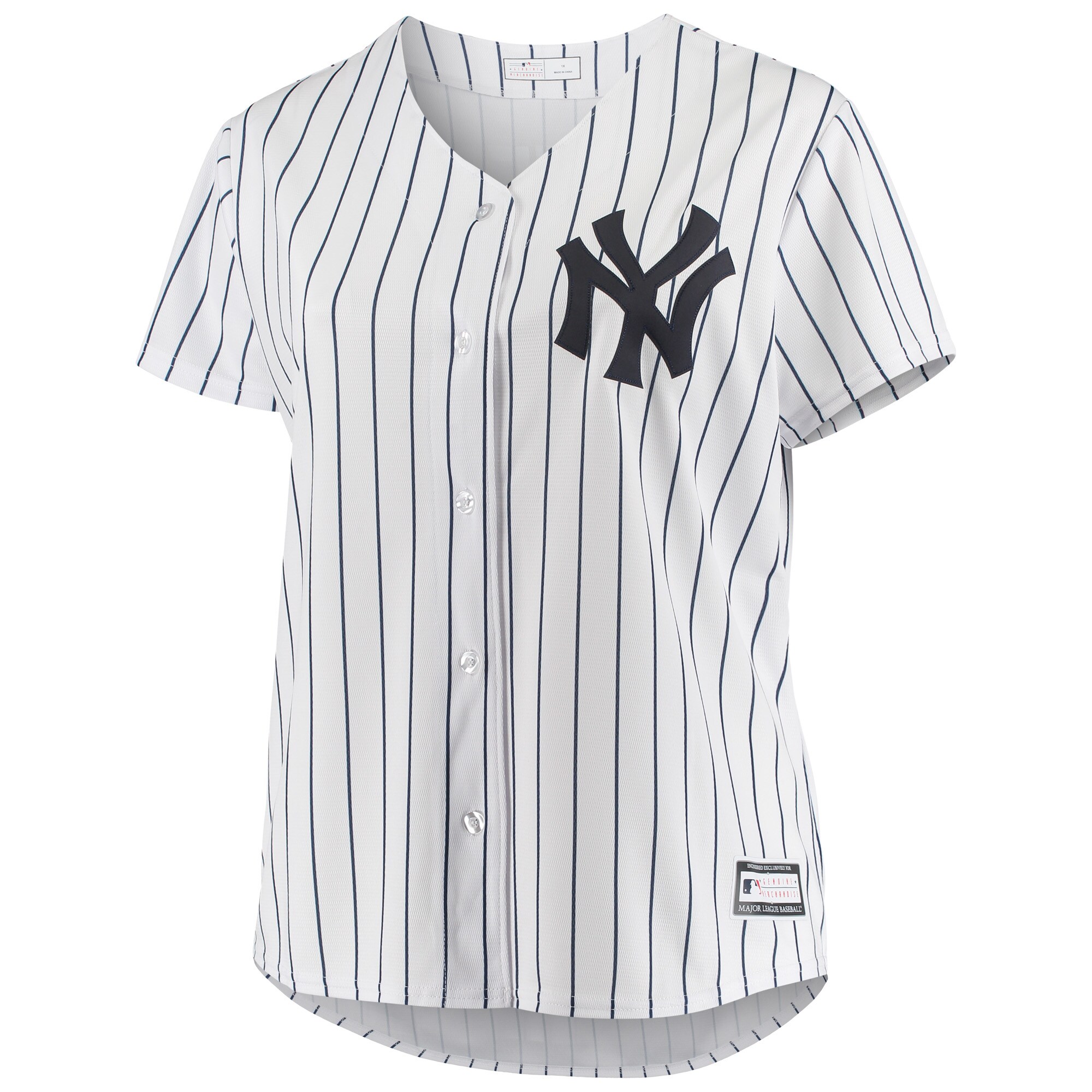 Derek Jeter New York Yankees Women's Plus Size Replica Player Jersey - White cheap jerseys for sale - CheapJerseys.Shop