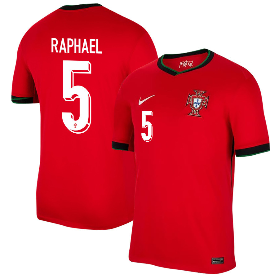 Raphaël Guerreiro 5 Portugal National Team 2024/25 Home Men Jersey - Red cheap jerseys for sale - CheapJerseys.Shop