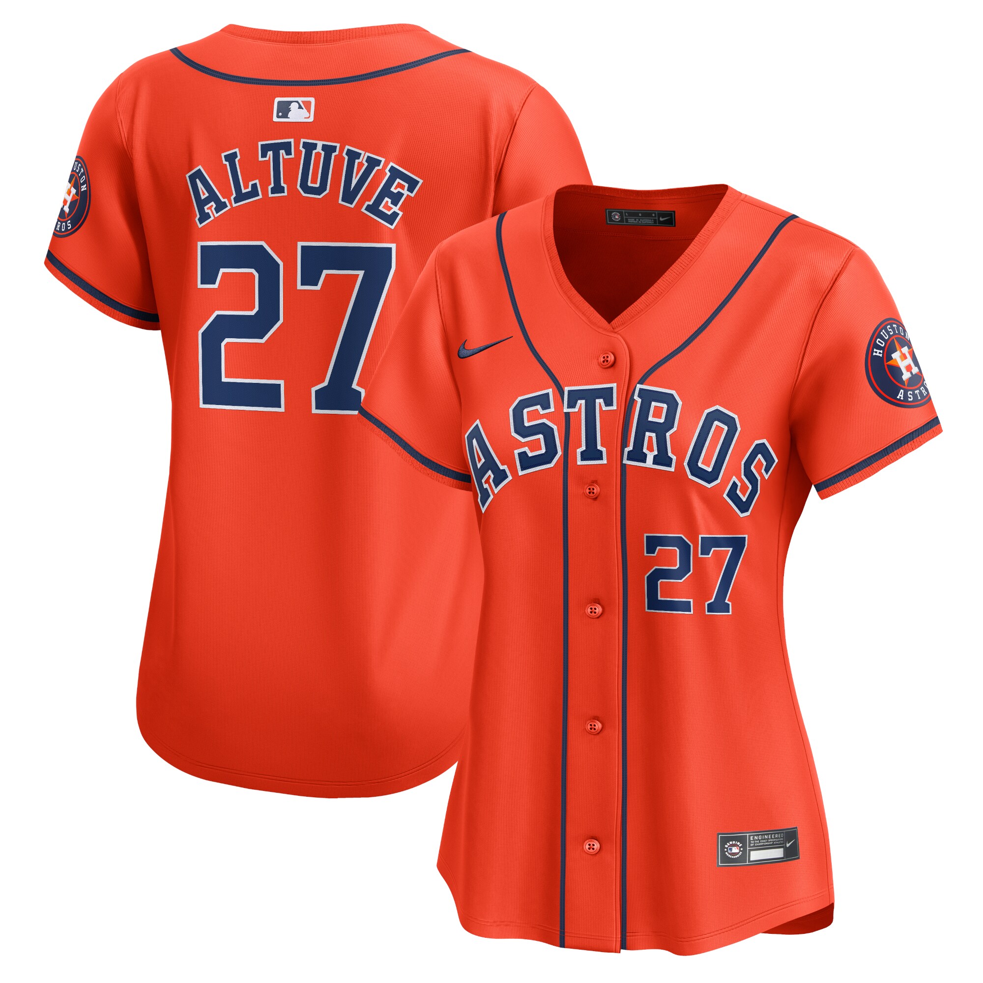Jose Altuve Houston Astros Women's Alternate Limited Player Jersey\u00c2\u00a0\u00e2\u20ac\u201c Orange cheap jerseys for sale - CheapJerseys.Shop