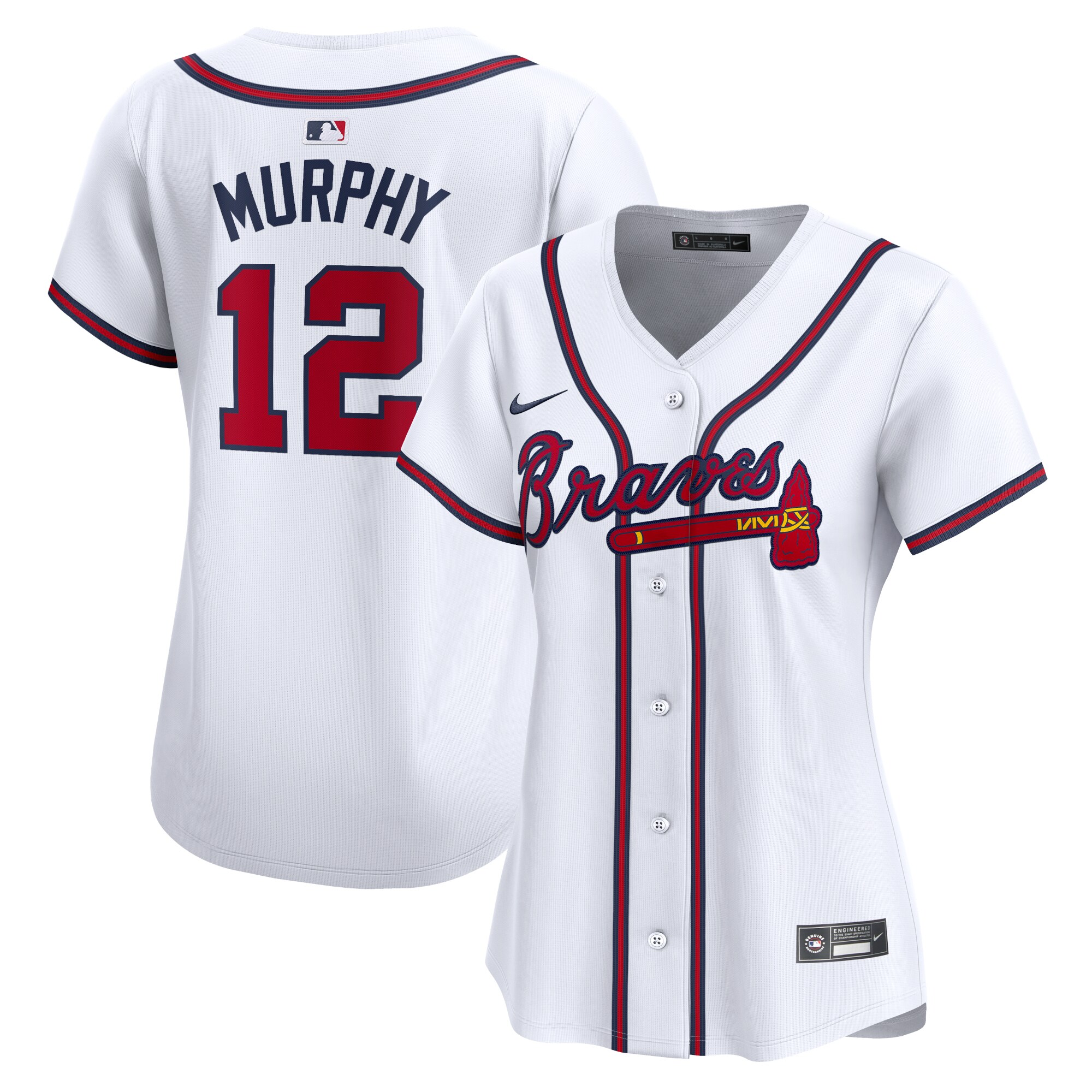 Sean Murphy Atlanta Braves Women's Home Limited Player Jersey - White cheap jerseys for sale - CheapJerseys.Shop