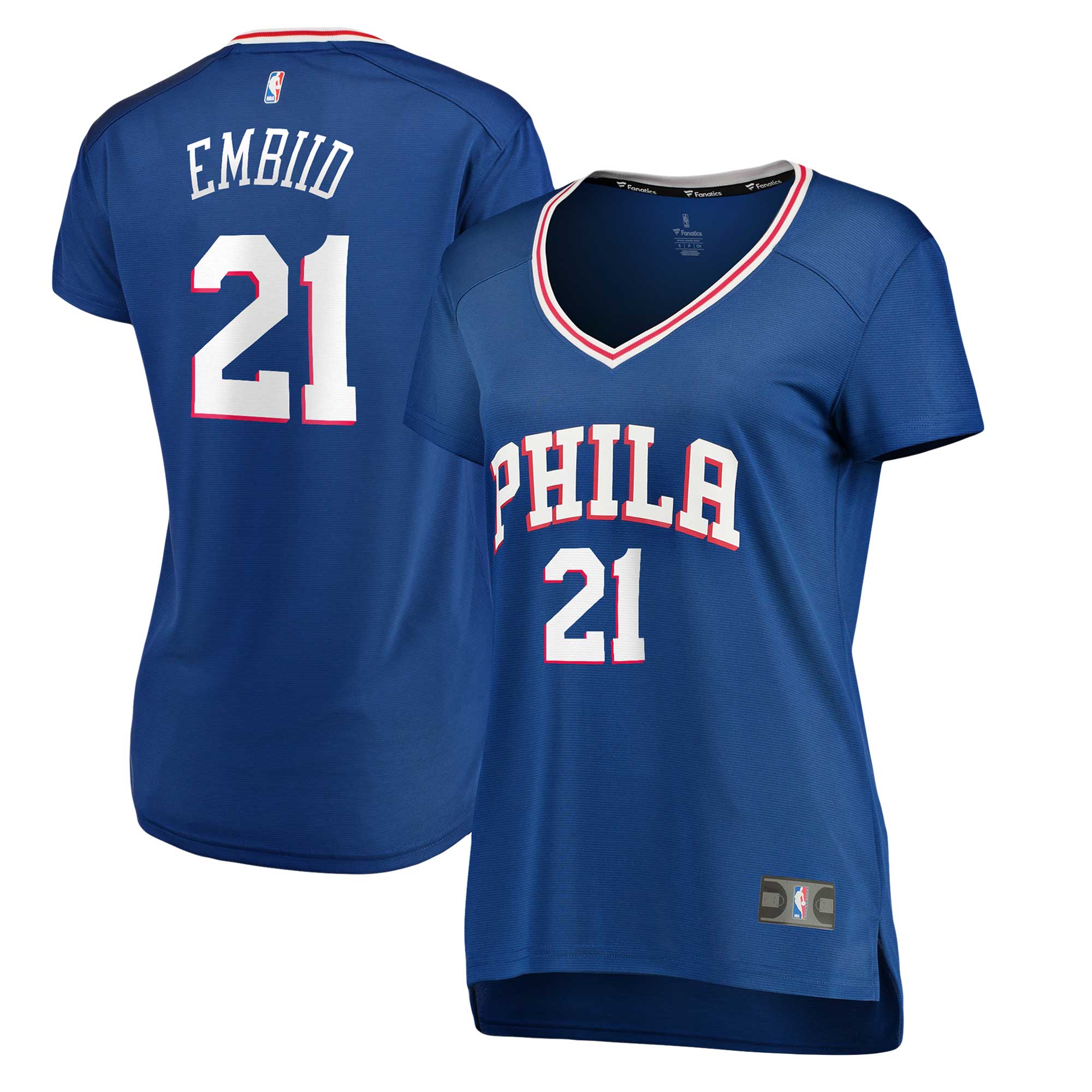 Joel Embiid Philadelphia 76ers Fanatics Women's Fast Break Replica Player Jersey - Royal - Icon Edition cheap jerseys for sale - CheapJerseys.Shop