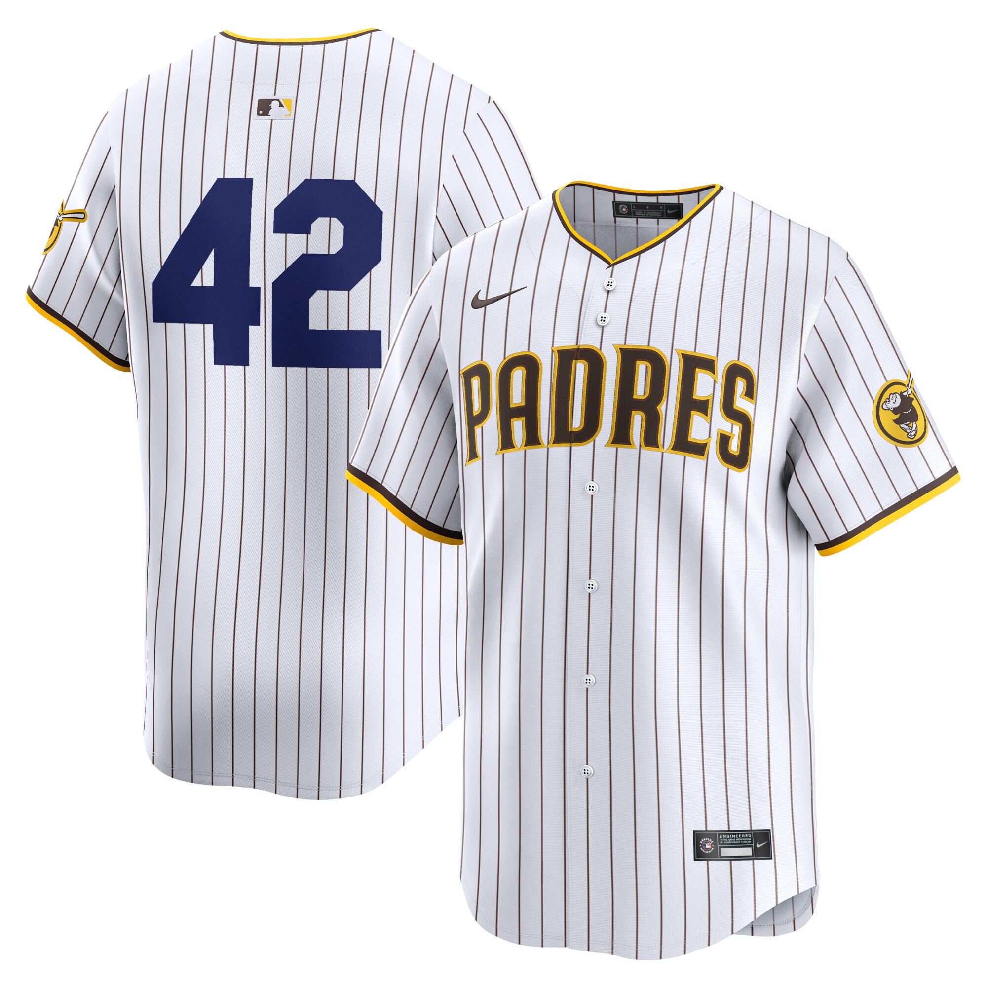 San Diego Padres 2024 Jackie Robinson Day Home Limited Jersey\u00c2\u00a0\u00e2\u20ac\u201c White cheap jerseys for sale - CheapJerseys.Shop