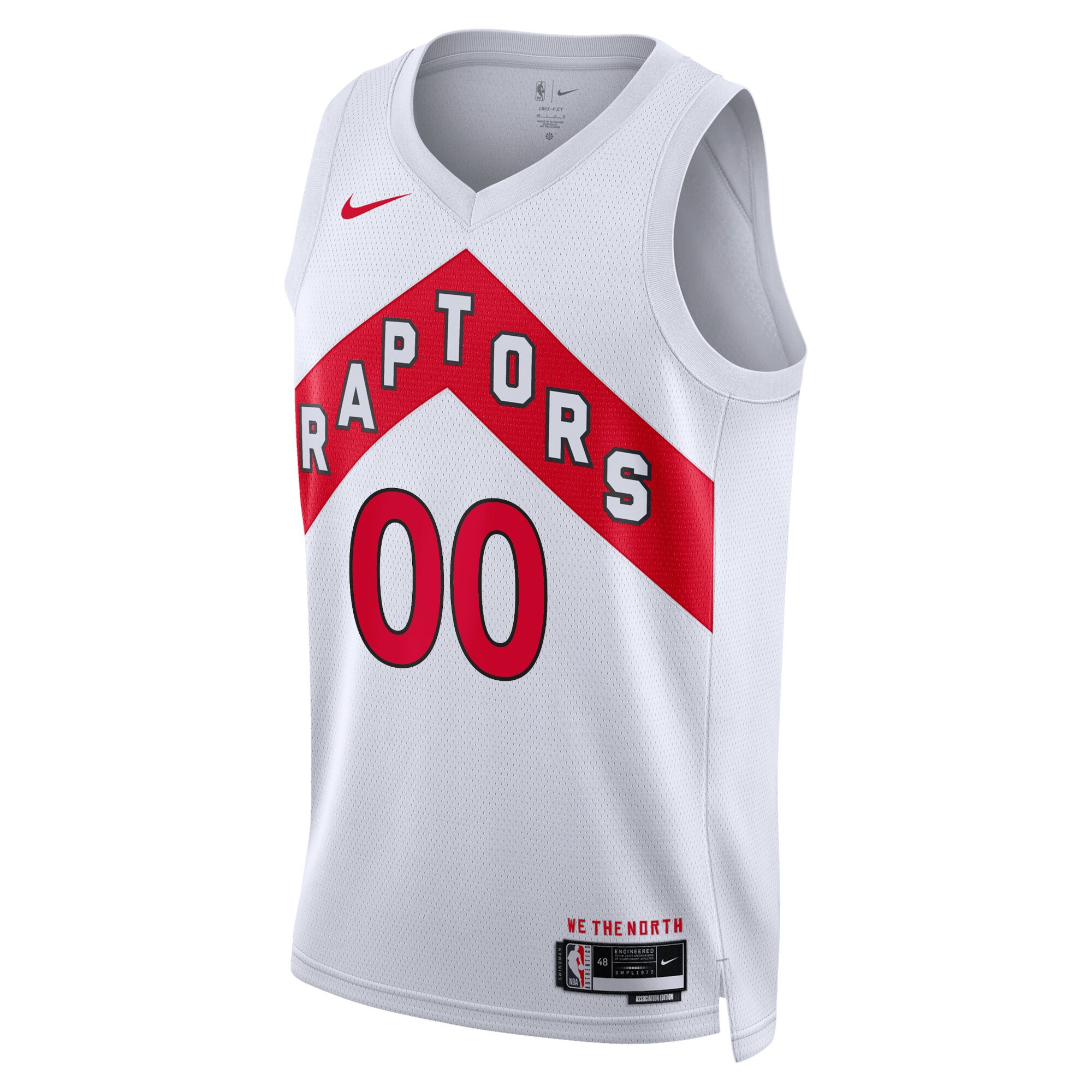 Toronto Raptors Unisex Swingman Custom Jersey White - Association Edition cheap jerseys for sale - CheapJerseys.Shop