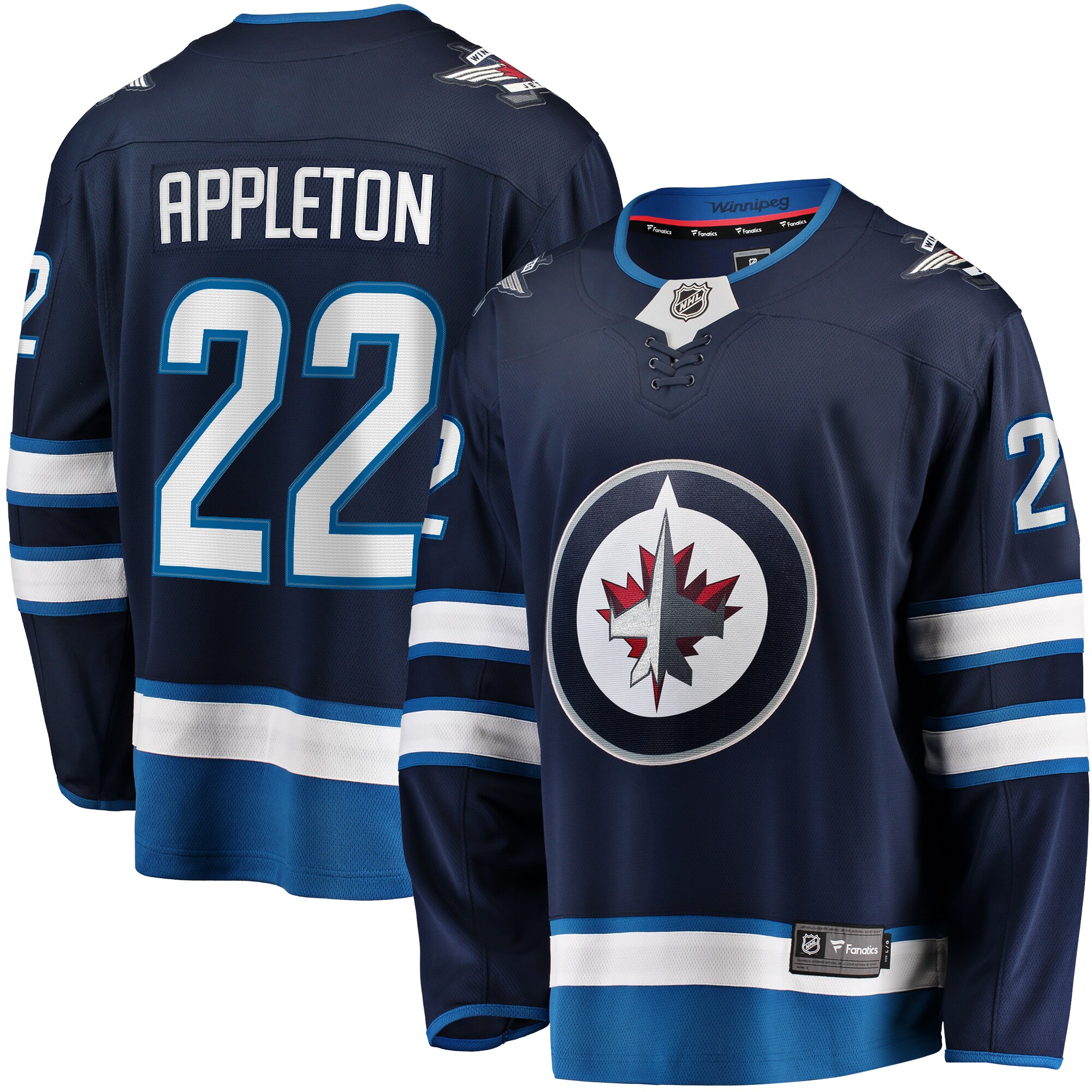 Mason Appleton Winnipeg Jets Fanatics Home Breakaway Jersey - Navy cheap jerseys for sale - CheapJerseys.Shop