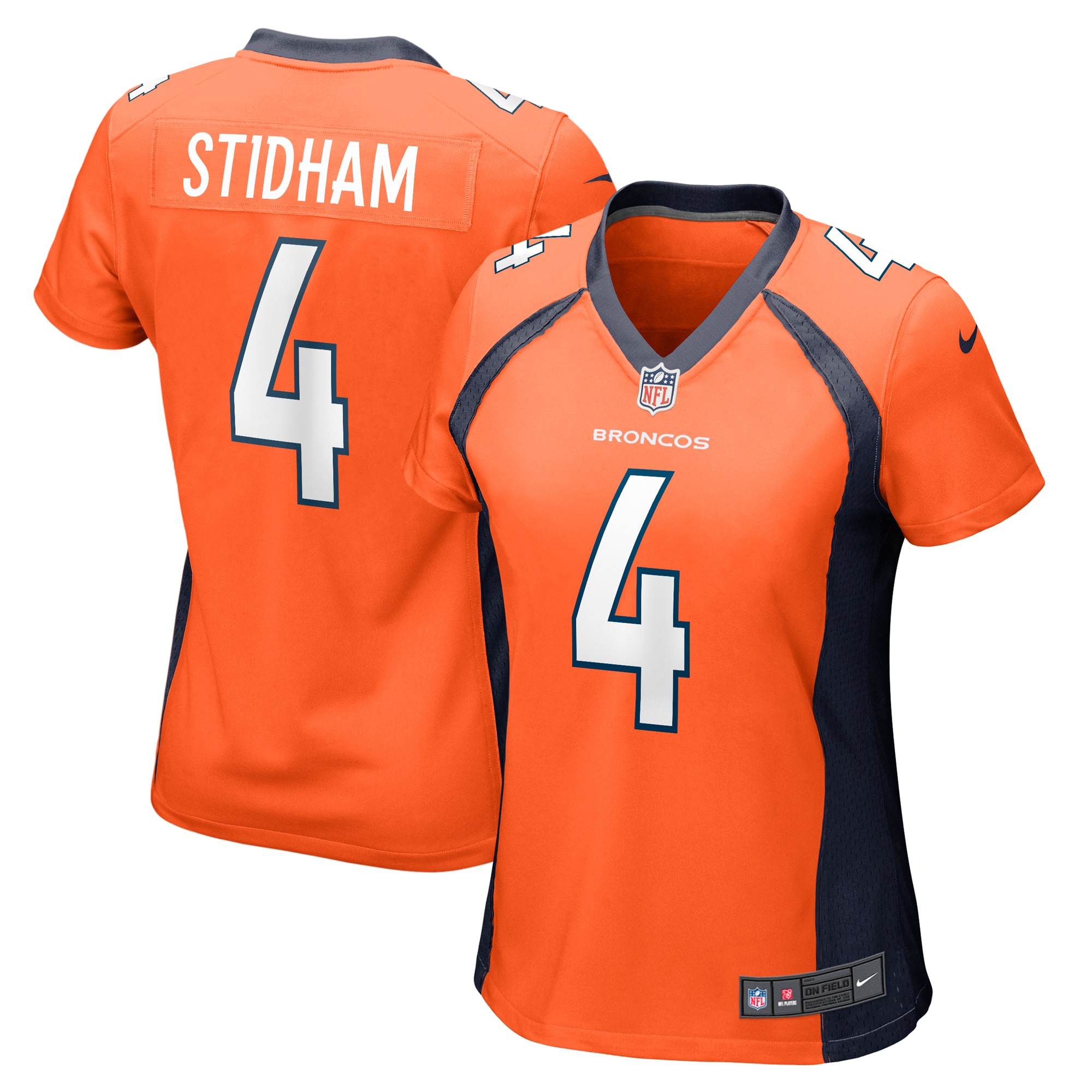 Jarrett Stidham Denver Broncos Women's Game Player Jersey - Orange cheap jerseys for sale - CheapJerseys.Shop