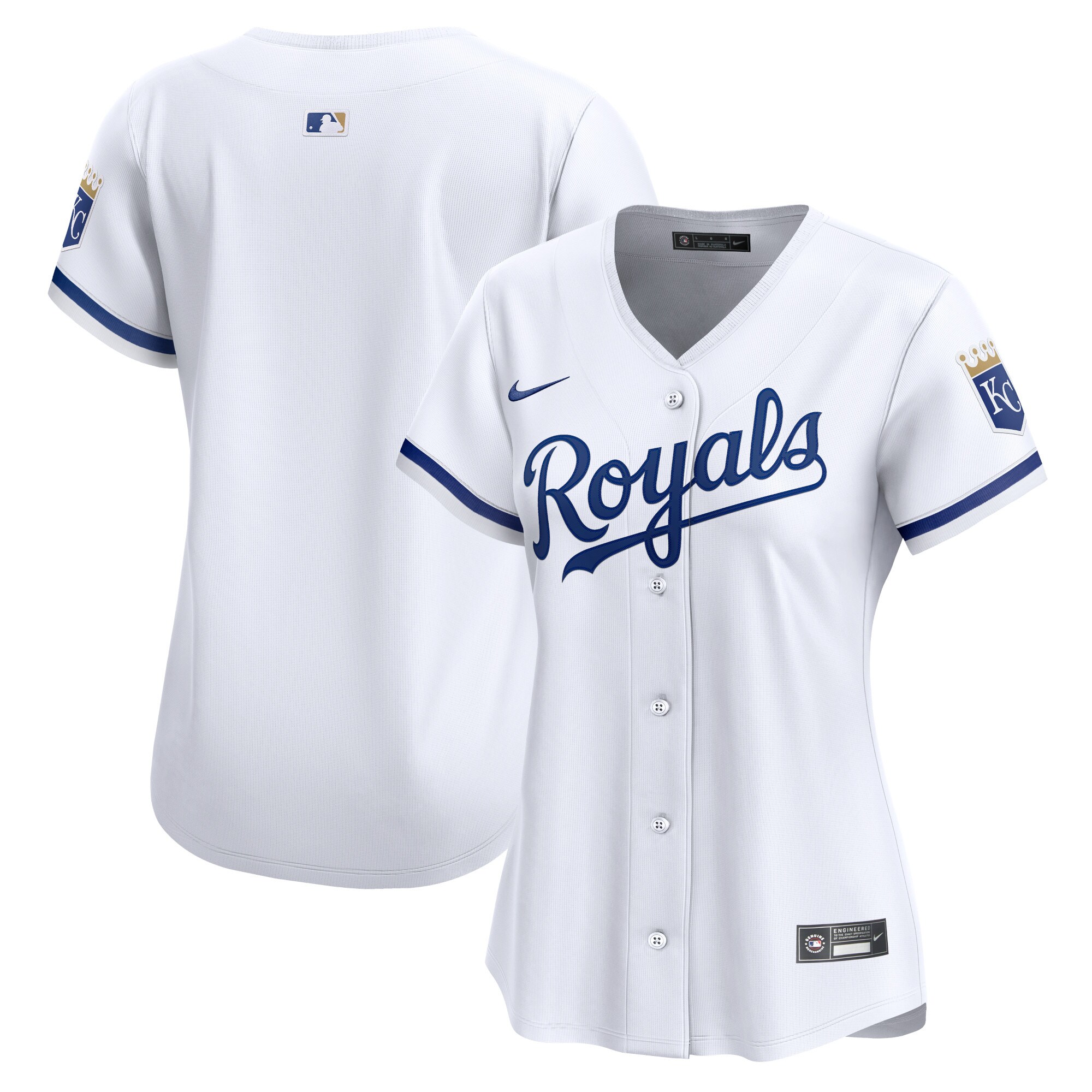 Kansas City Royals Women's Home Limited Jersey - White cheap jerseys for sale - CheapJerseys.Shop