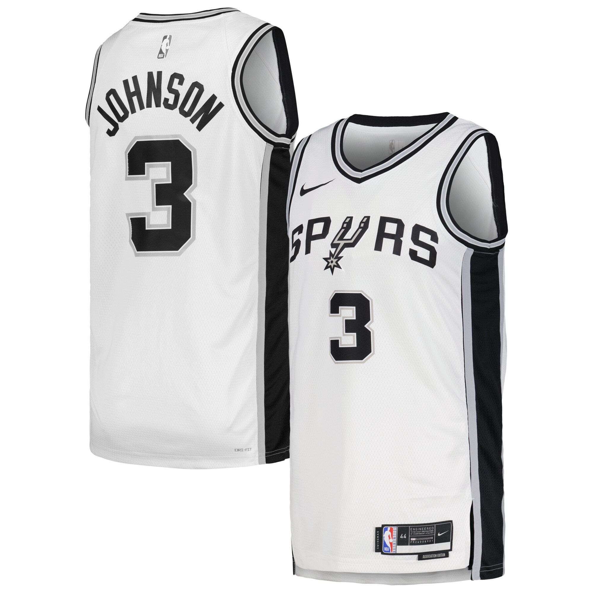 Keldon Johnson San Antonio Spurs Unisex Swingman Jersey - Association Edition - White cheap jerseys for sale - CheapJerseys.Shop