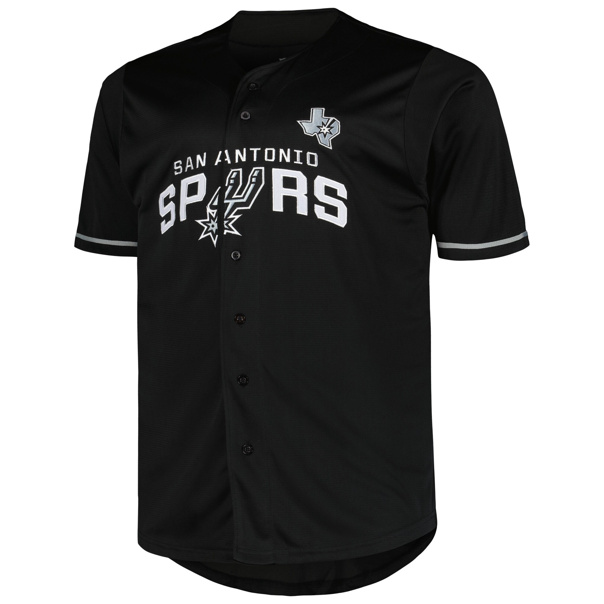 San Antonio Spurs Profile Big & Tall Pop Jersey - Black cheap jerseys for sale - CheapJerseys.Shop