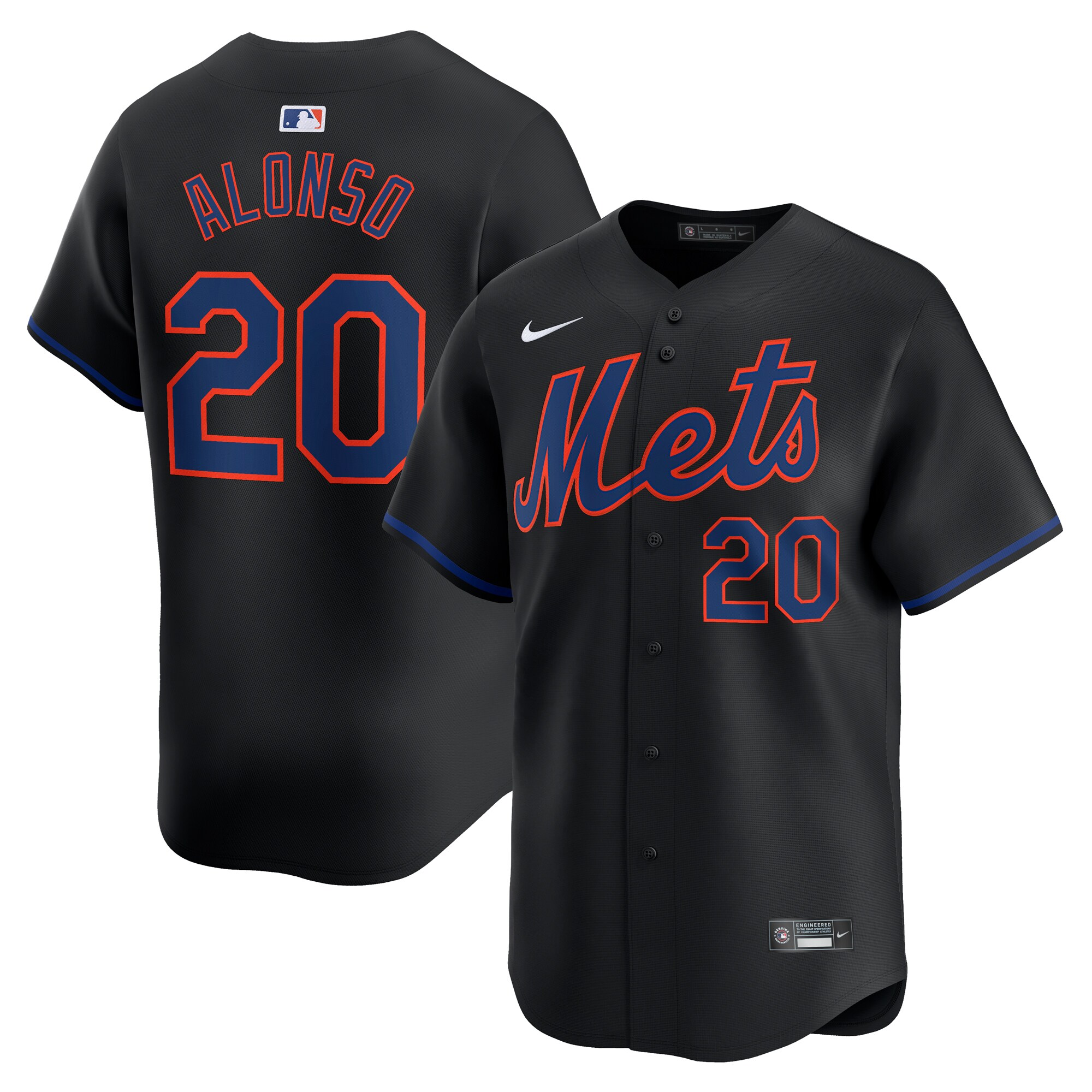 Pete Alonso New York Mets Alternate Limited Player Jersey\u00c2\u00a0\u00e2\u20ac\u201c Black cheap jerseys for sale - CheapJerseys.Shop