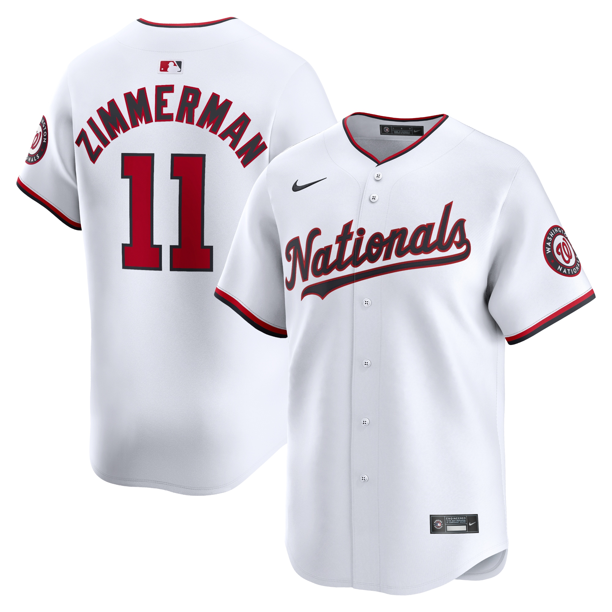 Ryan Zimmerman Washington Nationals Home Limited Player Jersey - White cheap jerseys for sale - CheapJerseys.Shop